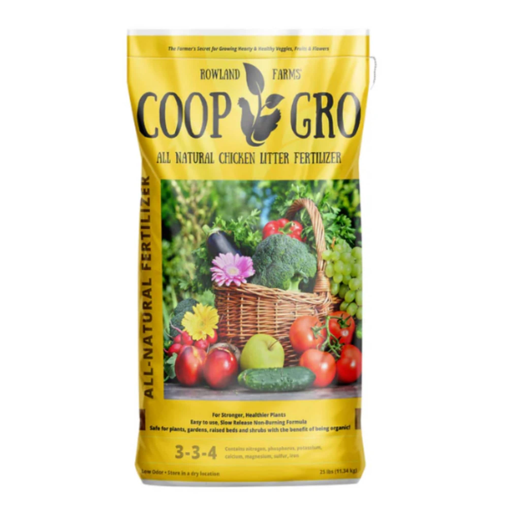 COOP Gro Organic Chicken Manure Fertilizer 25 lb. Bag. All-Natural Plant  Food for Vegetable Gardens Flower Beds Indoor Plants Shrubs. Pelleted Fruit  Tree Fertilizer in the Plant Food & Fertilizer department at