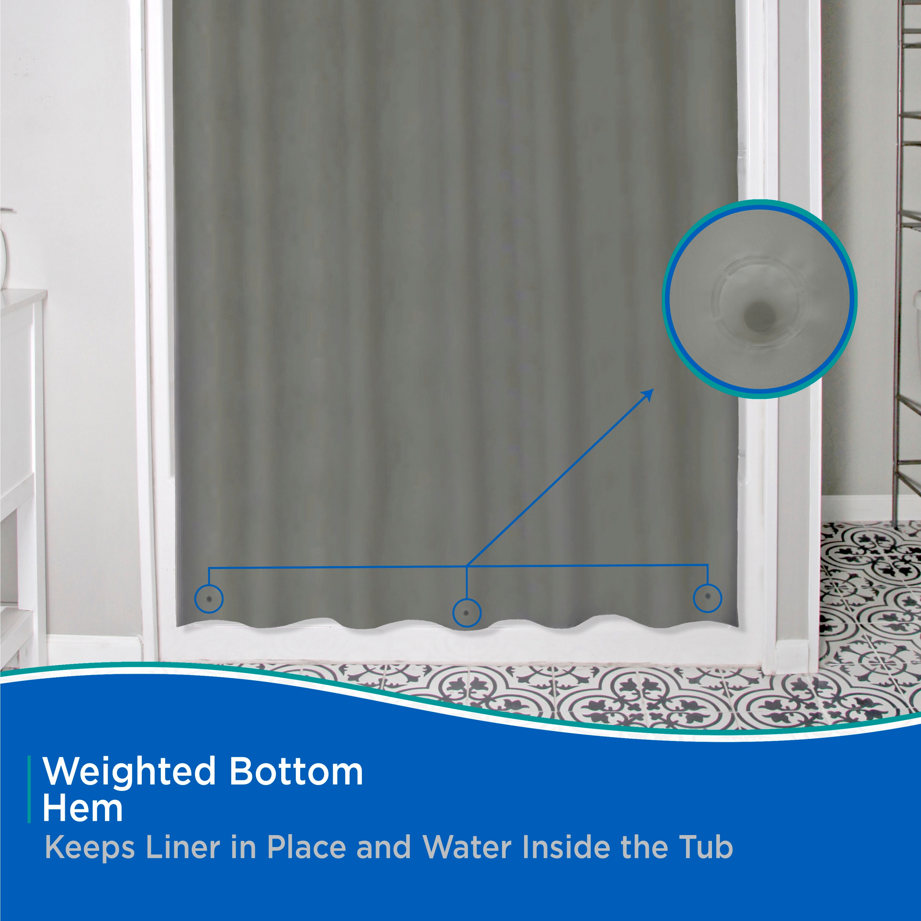 Kenney KN41439 Shower-Curtains-Liners - View #6