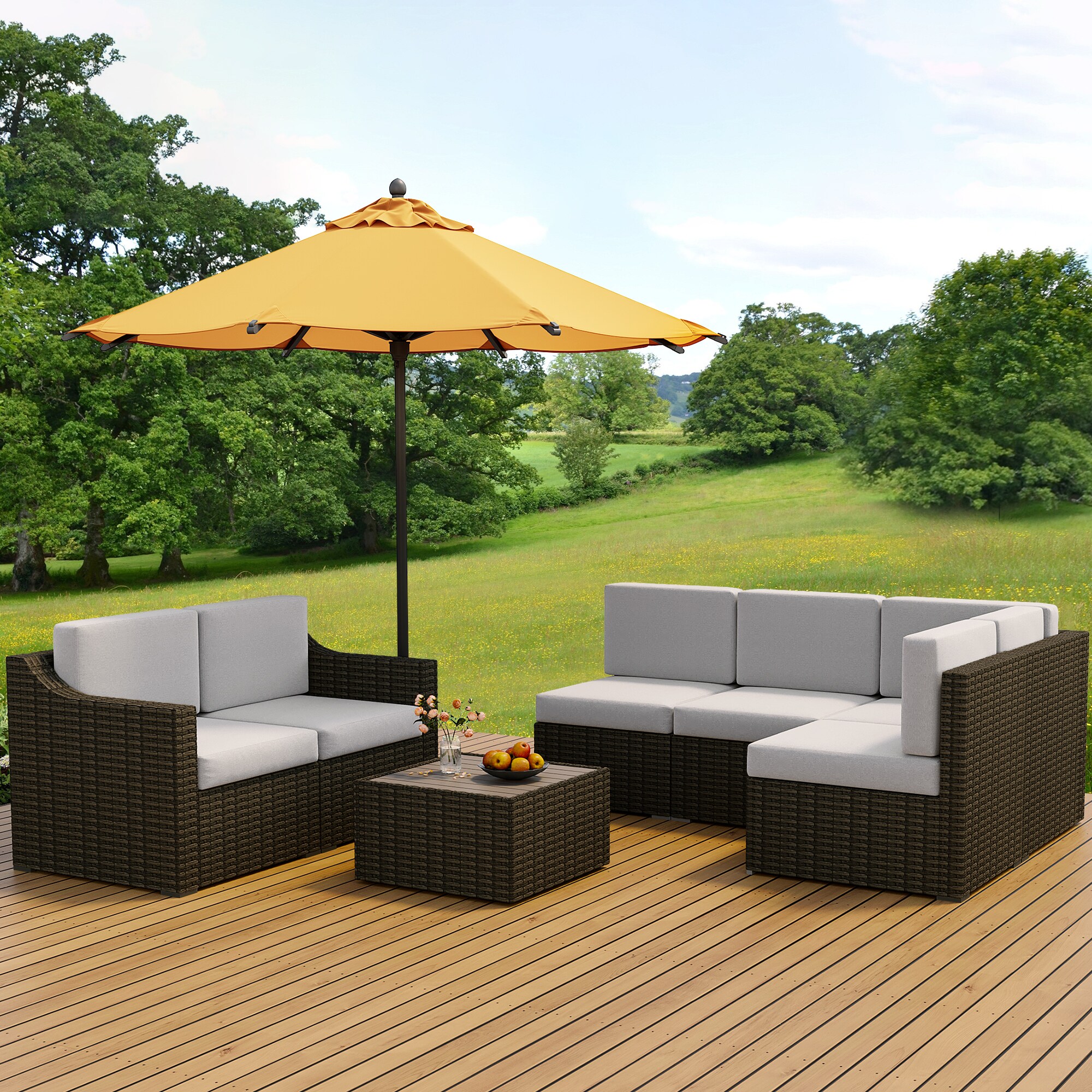  HPO-SF7-ZG-WL2 Patio-Sofas-Daybeds - View #9