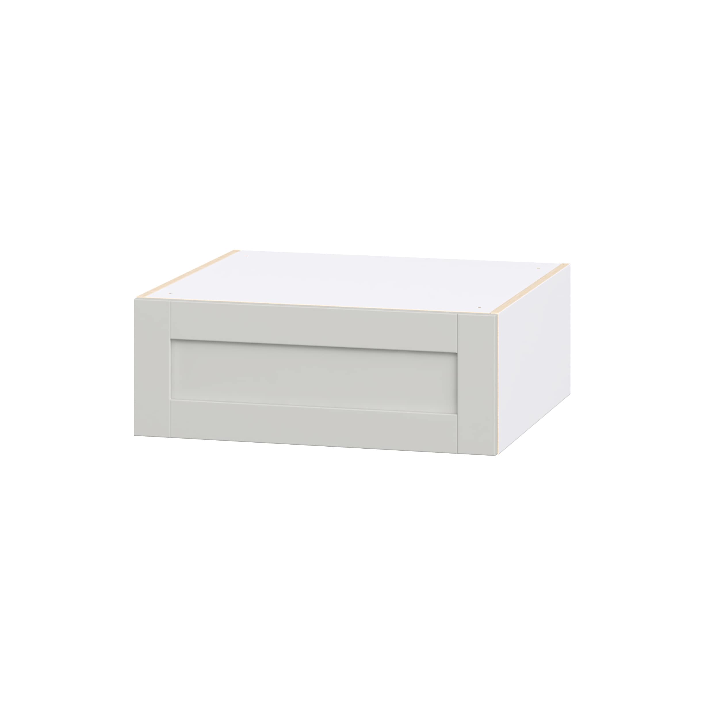 Hugo&Borg Charlesberg 27-in W x 10-in H x 24-in D Light Gray Laminate Wall Fully Assembled Cabinet Recessed Panel Shaker