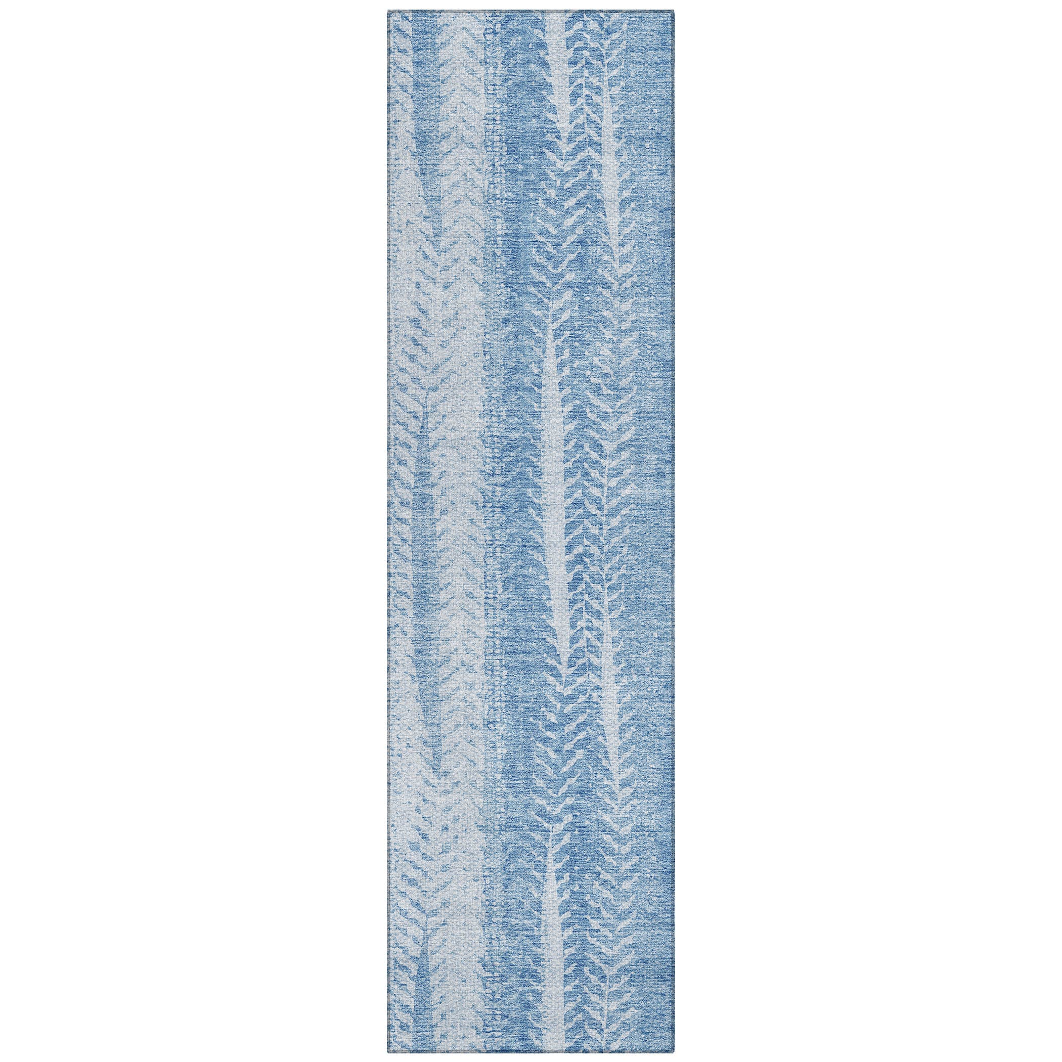 Addison Rugs ACN694SK2X8 Chantille ACN694SK 2 x 7 (ft) Polyester Sky Rectangular Indoor/Outdoor Geometric Machine washable Area rug