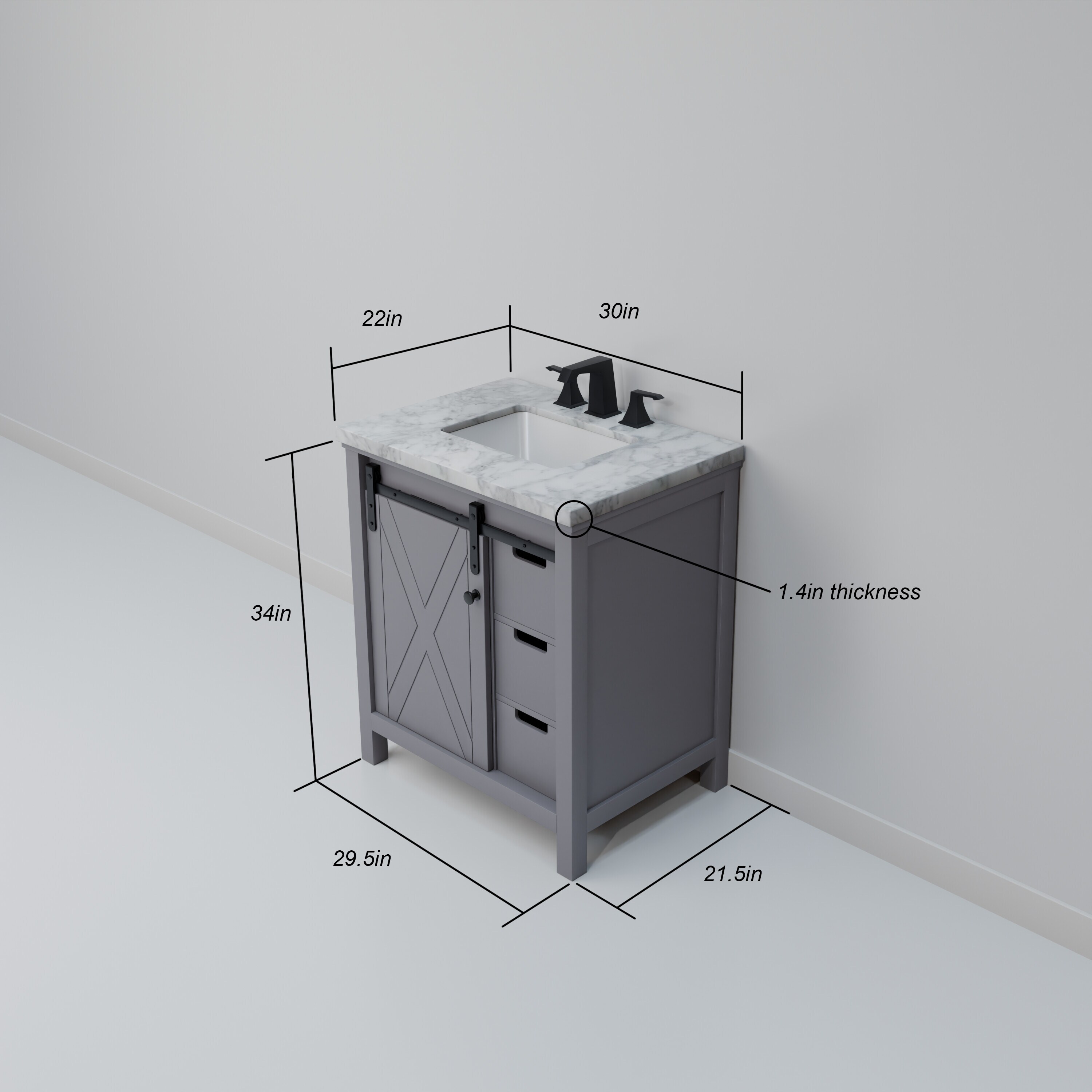 Lexora LM342230SB00M28 vanities - View #8