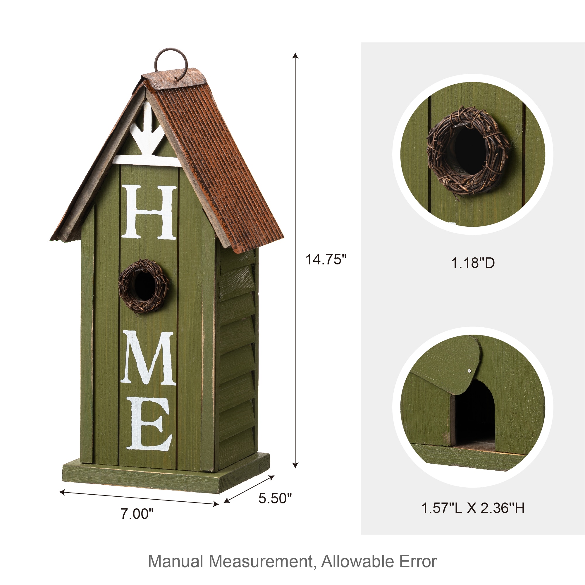 Glitzhome 2003100065 Bird-Houses - View #6