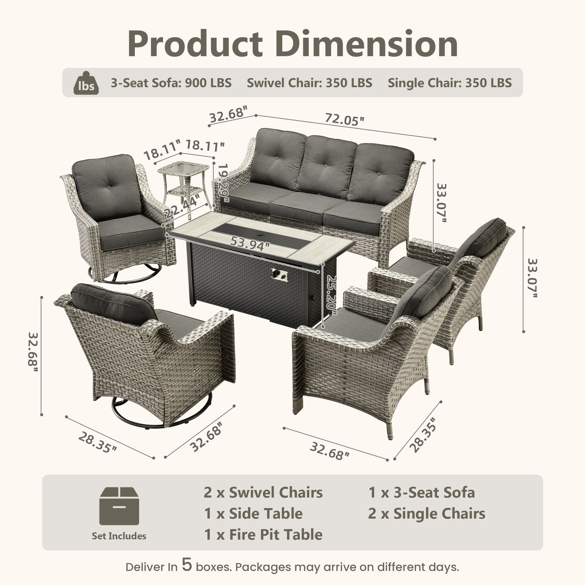 Caodoc L5-CFP03-YZPAD1072 Patio-Sofas-Daybeds - View #6