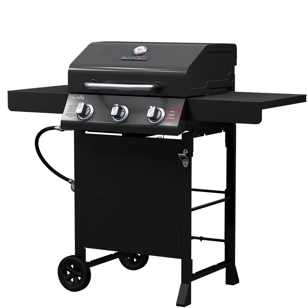 Char-Broil Black 3-Burner Liquid Propane Gas Grill