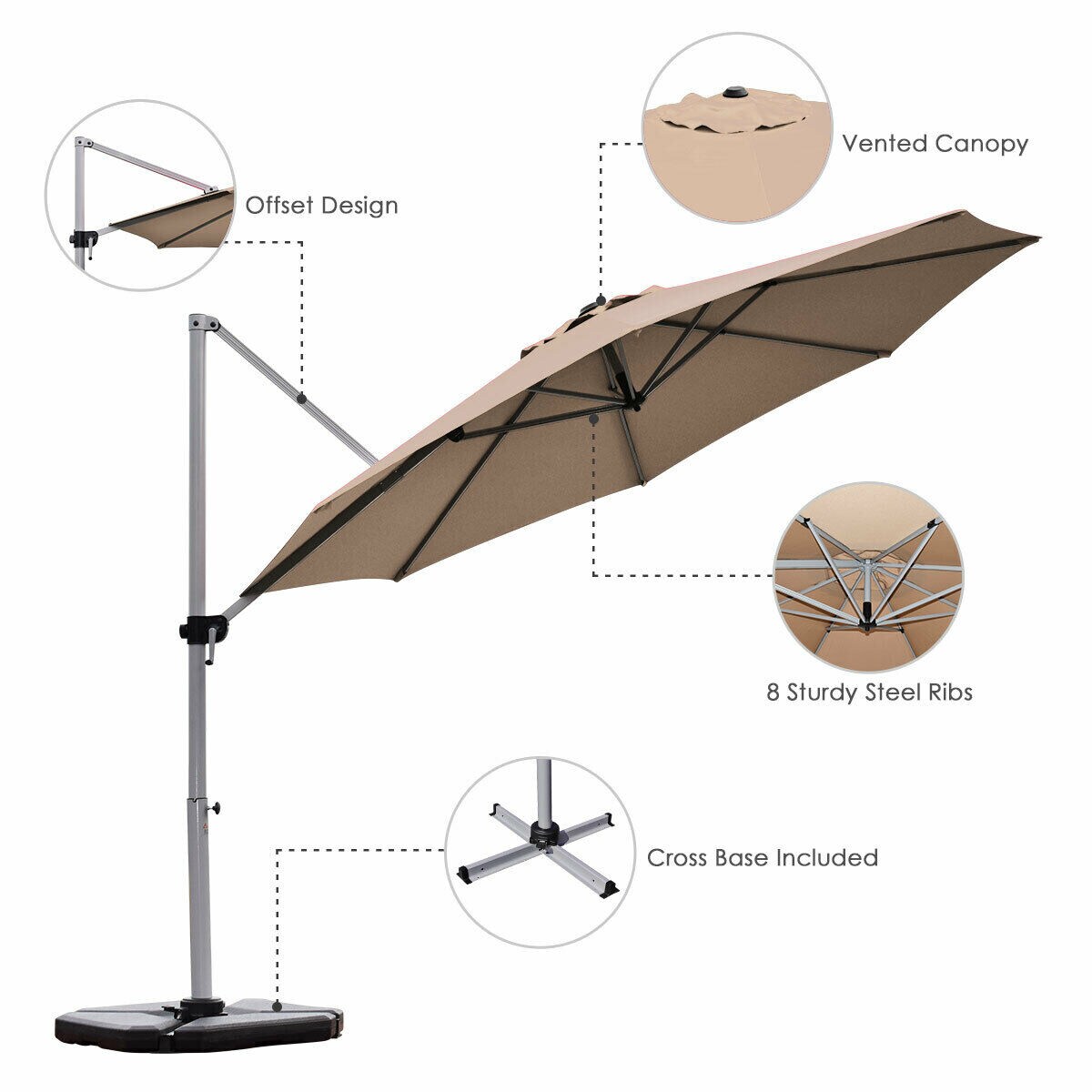 Clihome CWCH-OP70234TN Umbrellas-2 - View #7