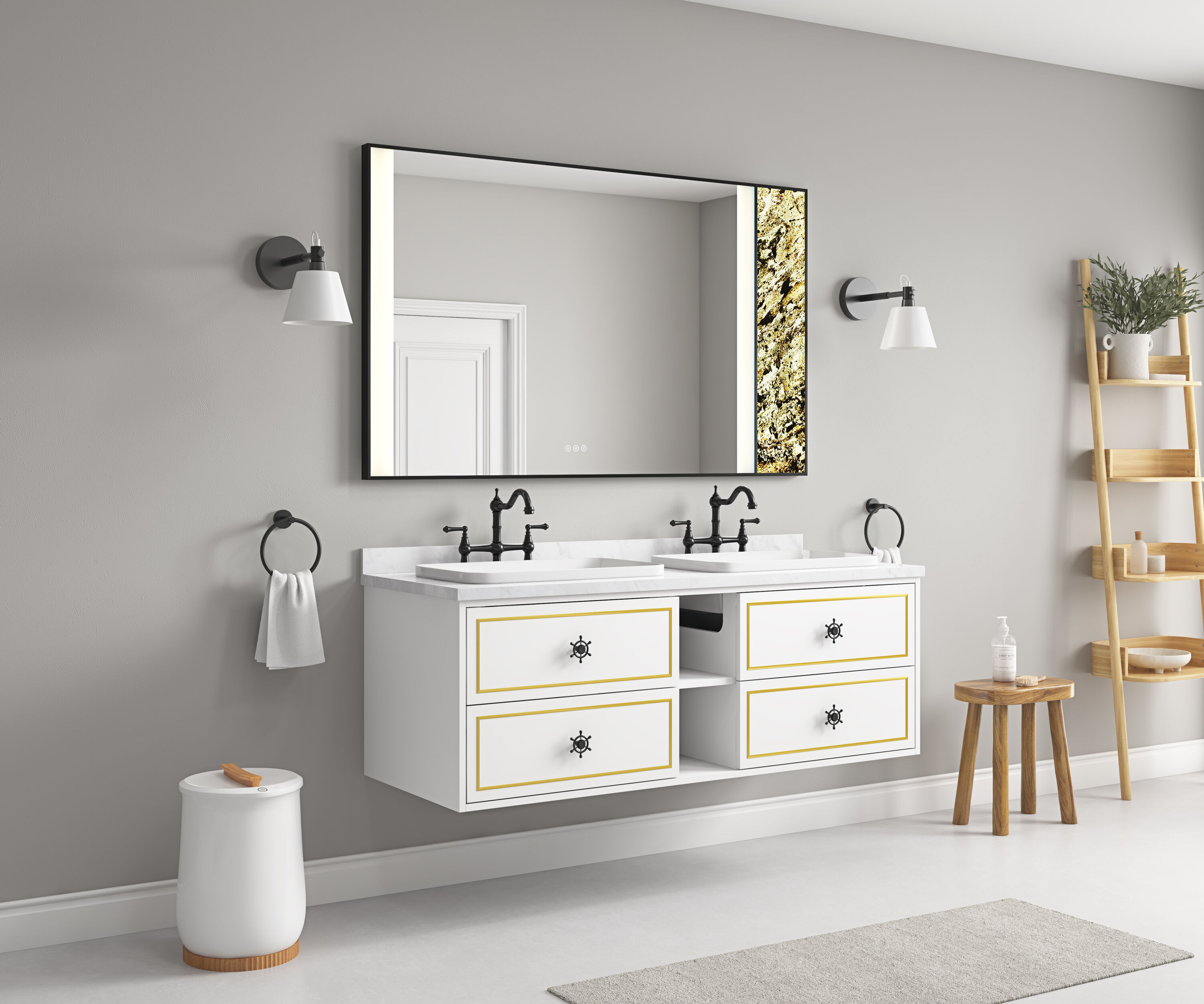 Vacolite KP36036-MB-HS Framed-Bath-Mirrors - View #4