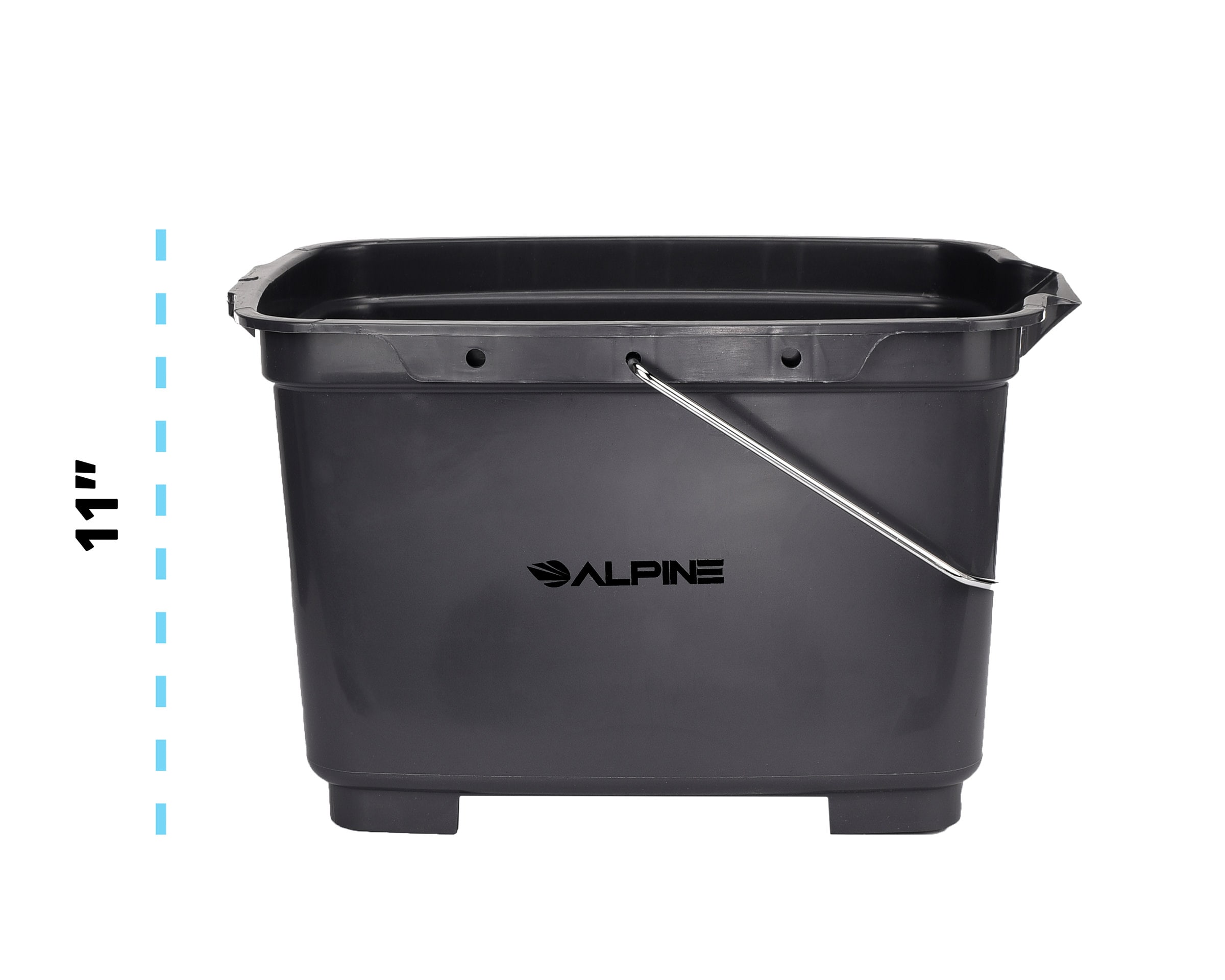 Alpine Industries 4-Compartment Polypropylene Cleaning Caddy at