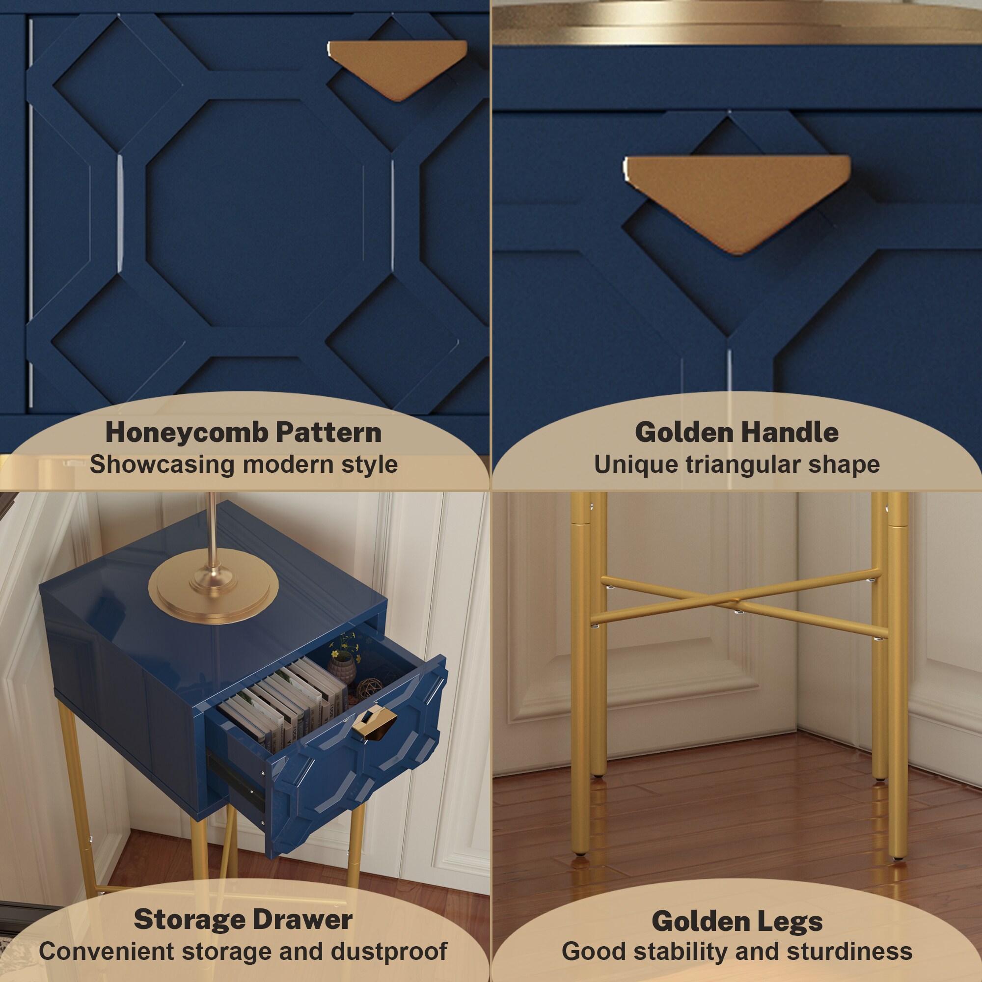 Clihome CL-CN1-BL End-Tables - View #11