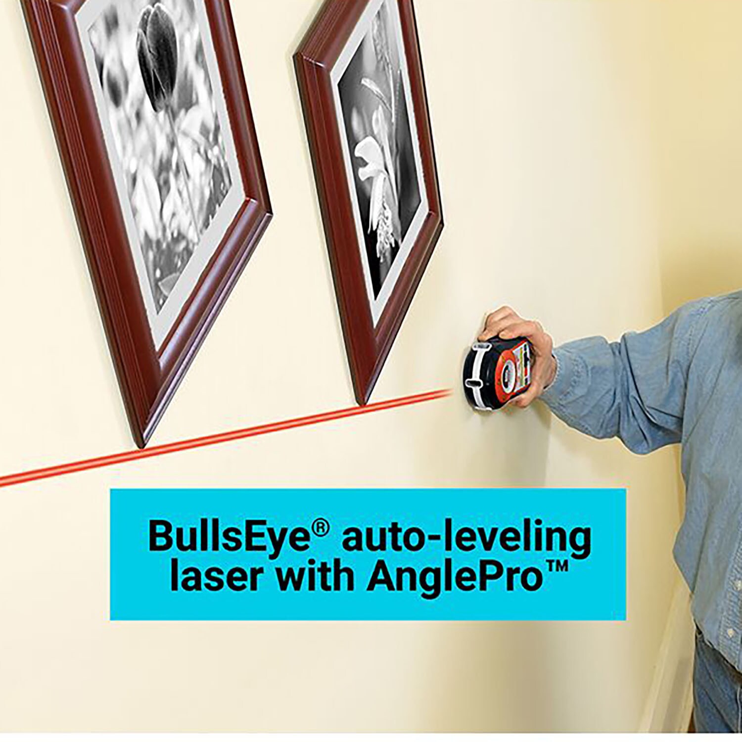 Black & Decker Bullseye 15 Ft. Auto-Leveling Line Laser Level with AnglePro  - Carr Hardware