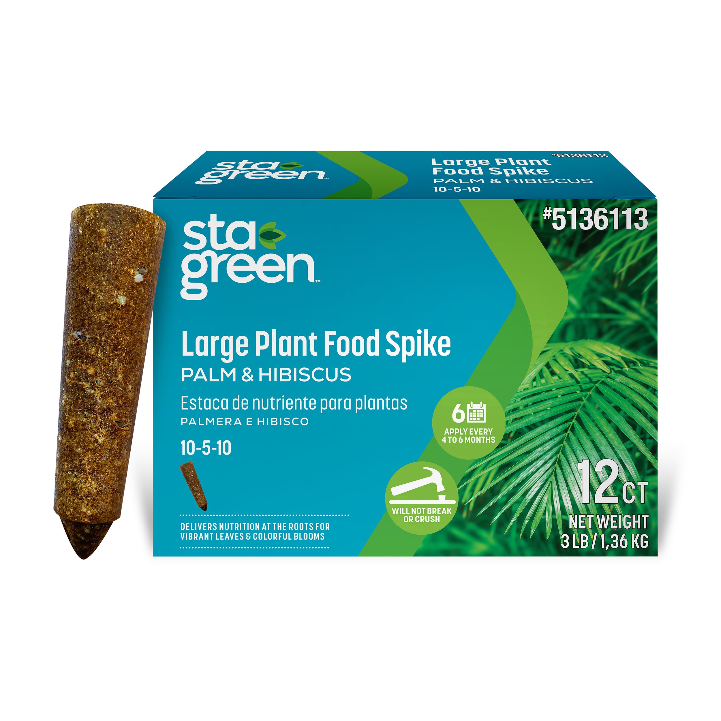 Sta-Green Large Plant Food Spike Palm Hibiscus 12-Count Tree and Shrub Food in the Plant Food department at Lowes.com