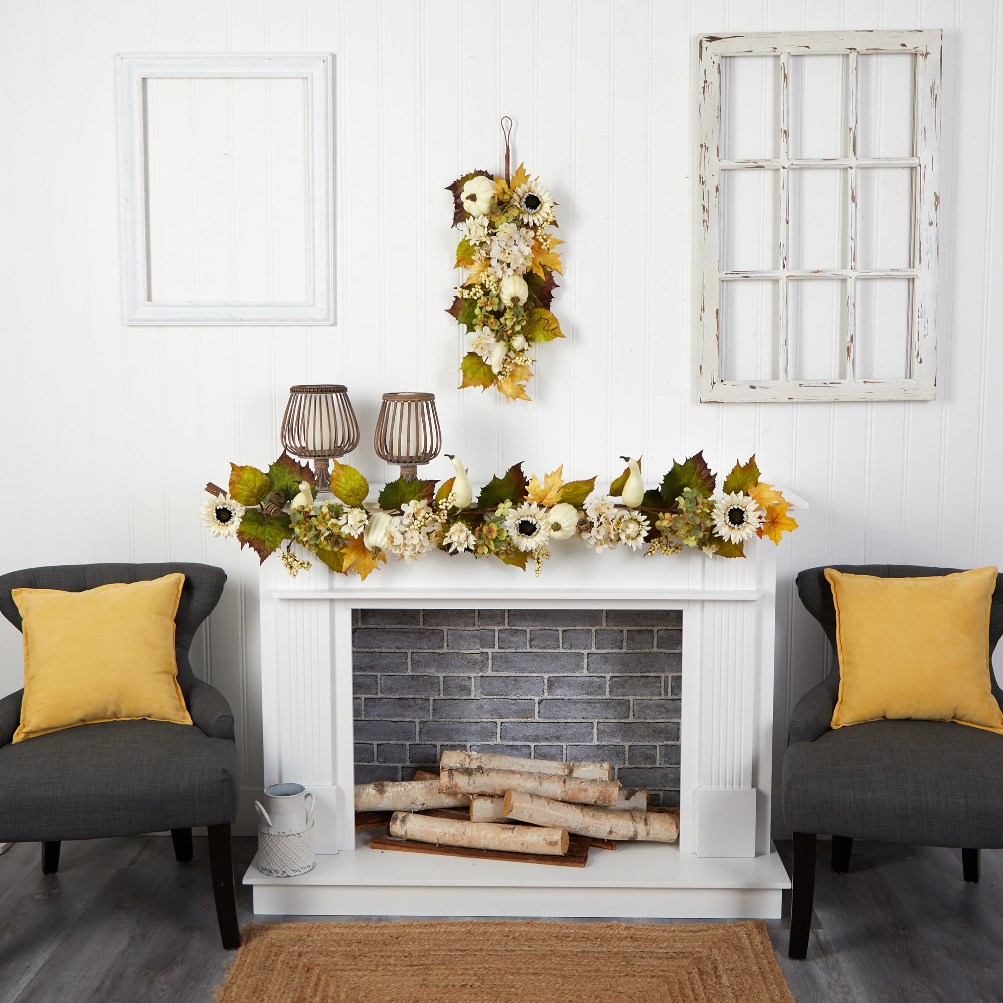 Nearly Natural W1242 Artificial-Thanksgiving-Wreaths - View #5