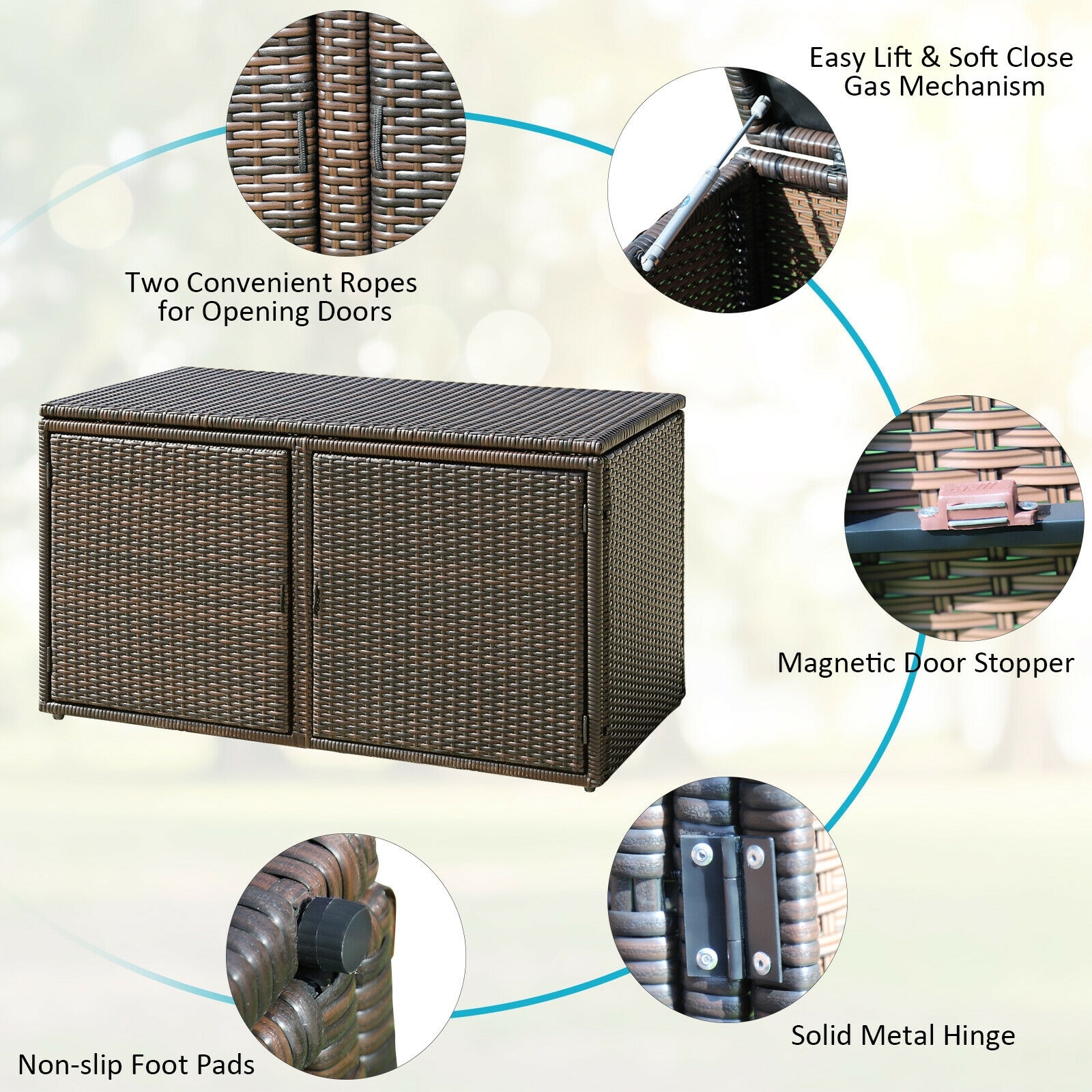 WELLFOR OUS70539BN Small-Outdoor-Storage - View #6