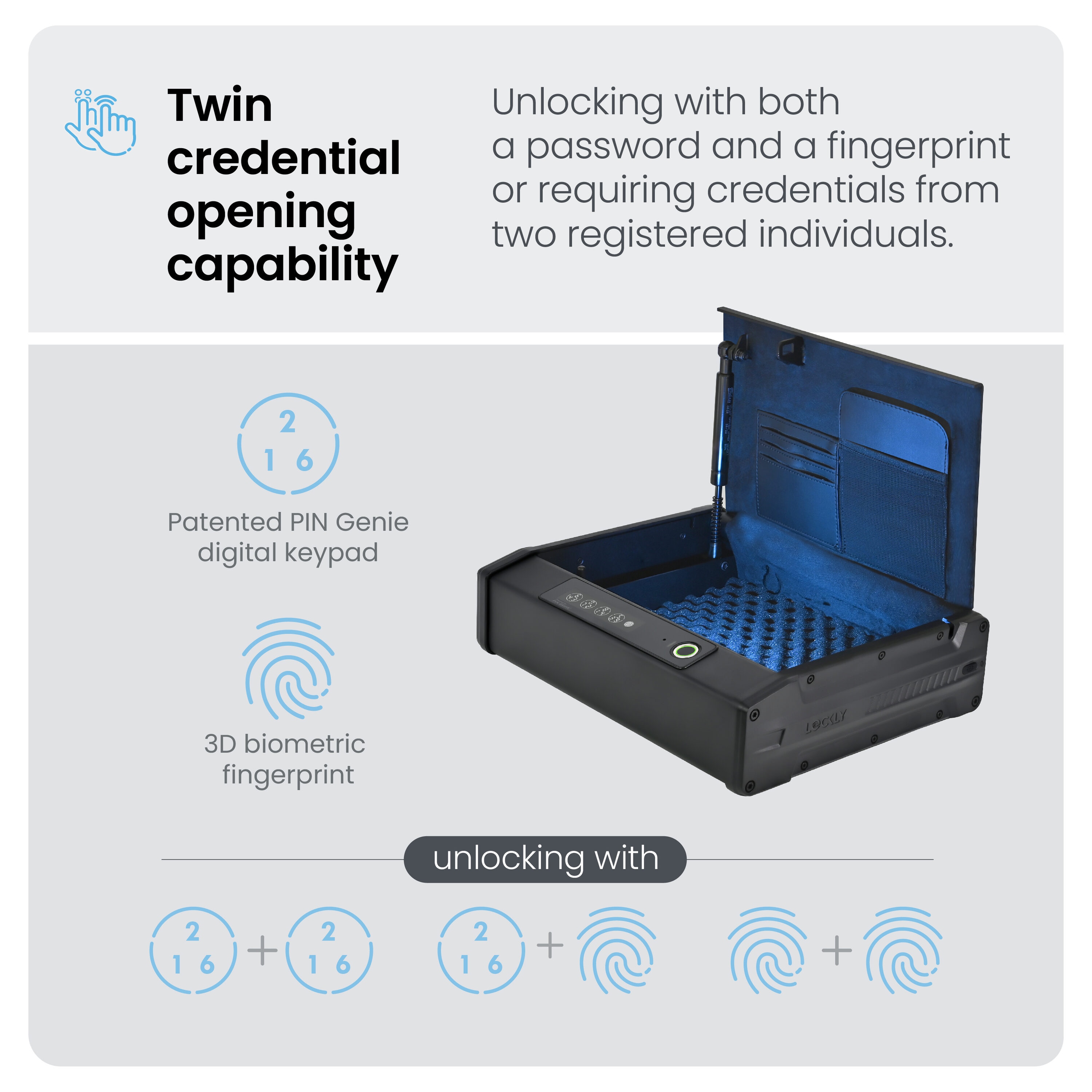 Lockly PGV528WMB Floor-Wall-Safes - View #2