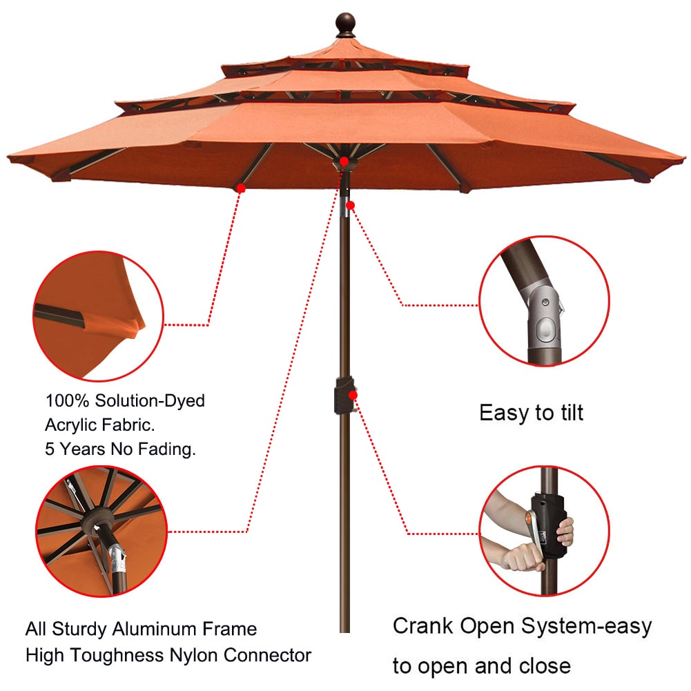EliteShade 9FT3T-RU Umbrellas-2 - View #7