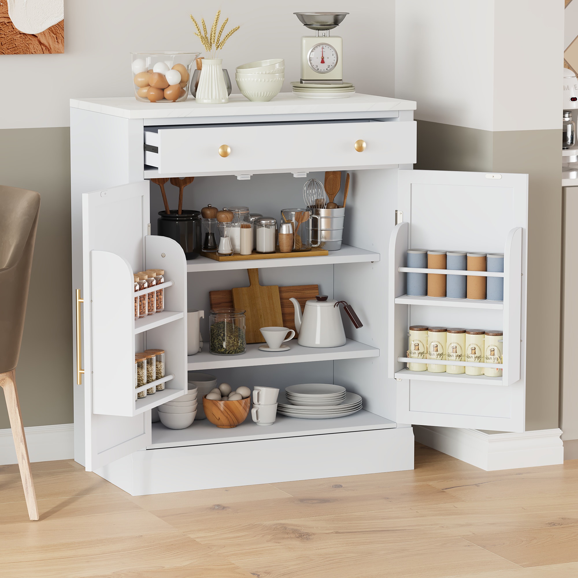 SINOFURN SYA020367WT Dining-Kitchen-Storarge - View #2