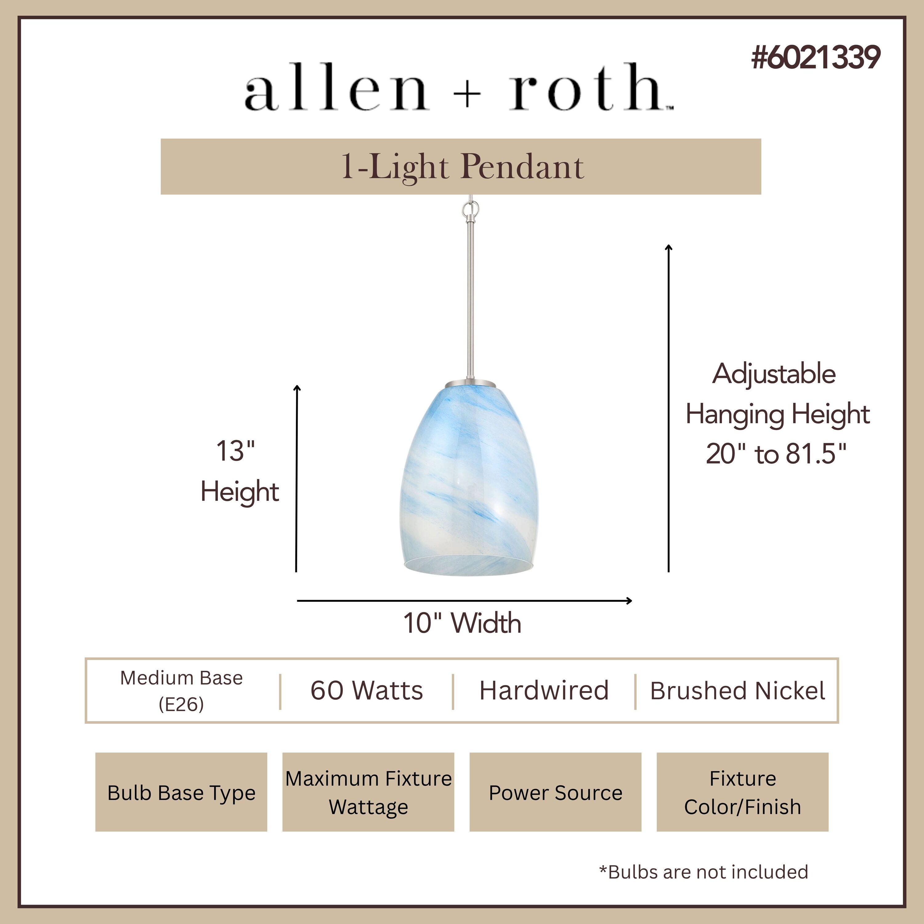 allen + roth PL34-1BNK Pendant-Lights - View #3