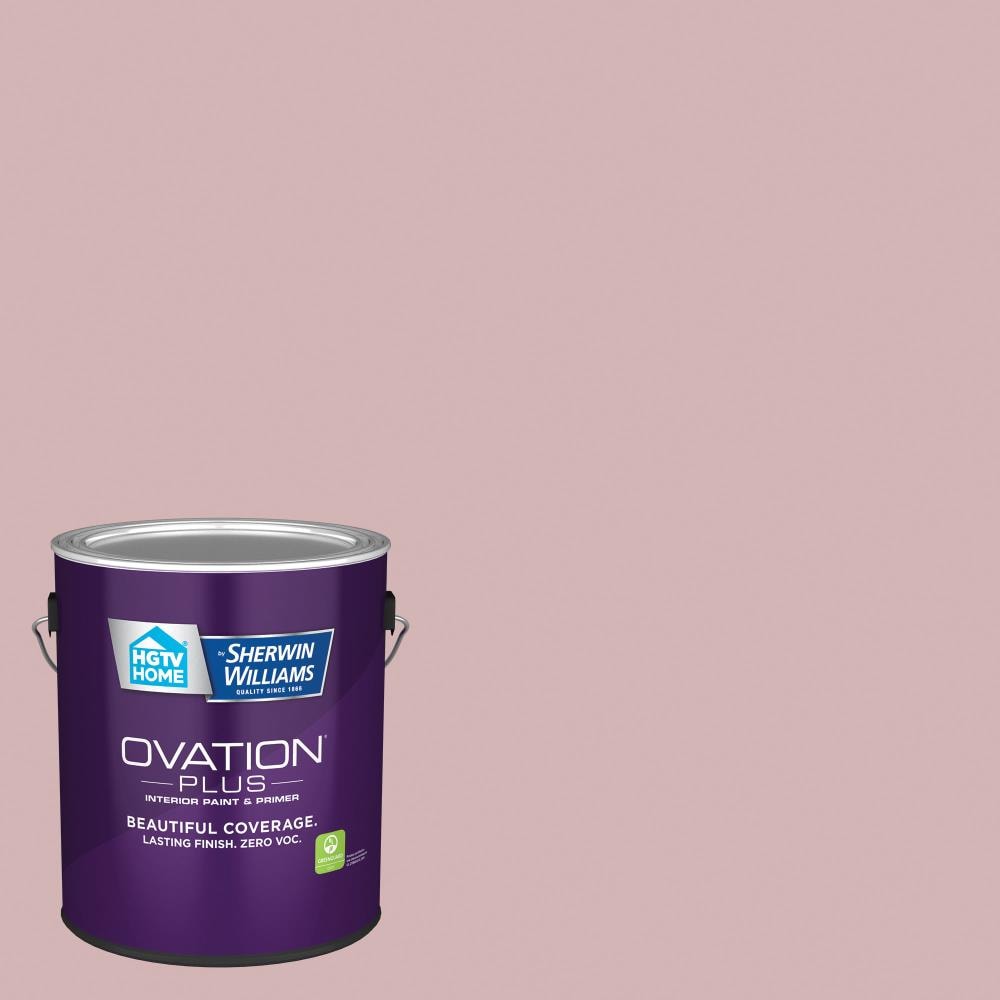 HGTV HOME by Sherwin-Williams 1006-8B-2557216 Ovation Plus Eggshell Bombay Pink 1006-8B Latex Interior Paint Paint + Primer ( 1-gallon )