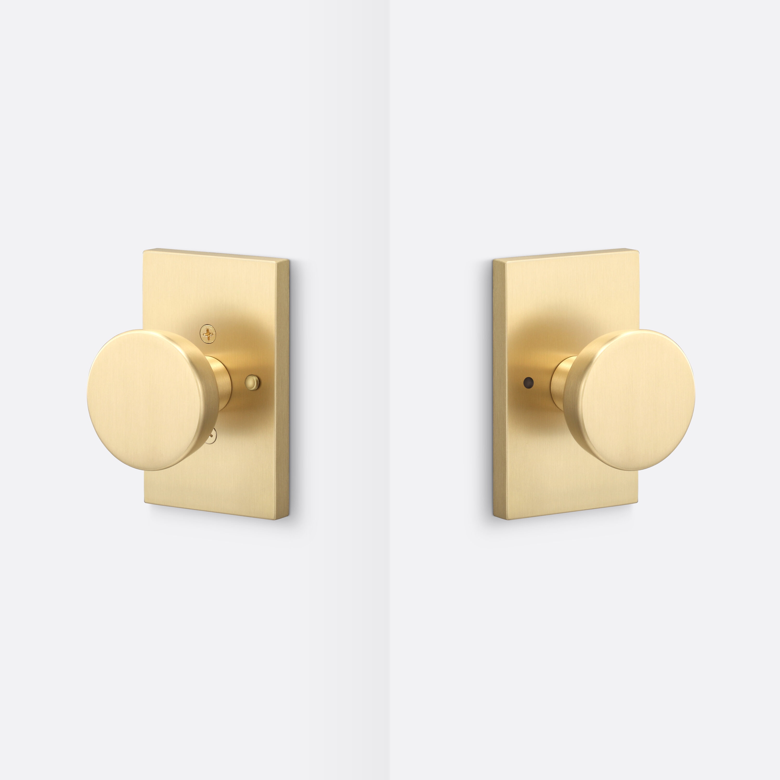 Sure-Loc Hardware Satin Brass Interior Privacy Door Knob ZT102 SB Sansujyuku sansujyuku.com