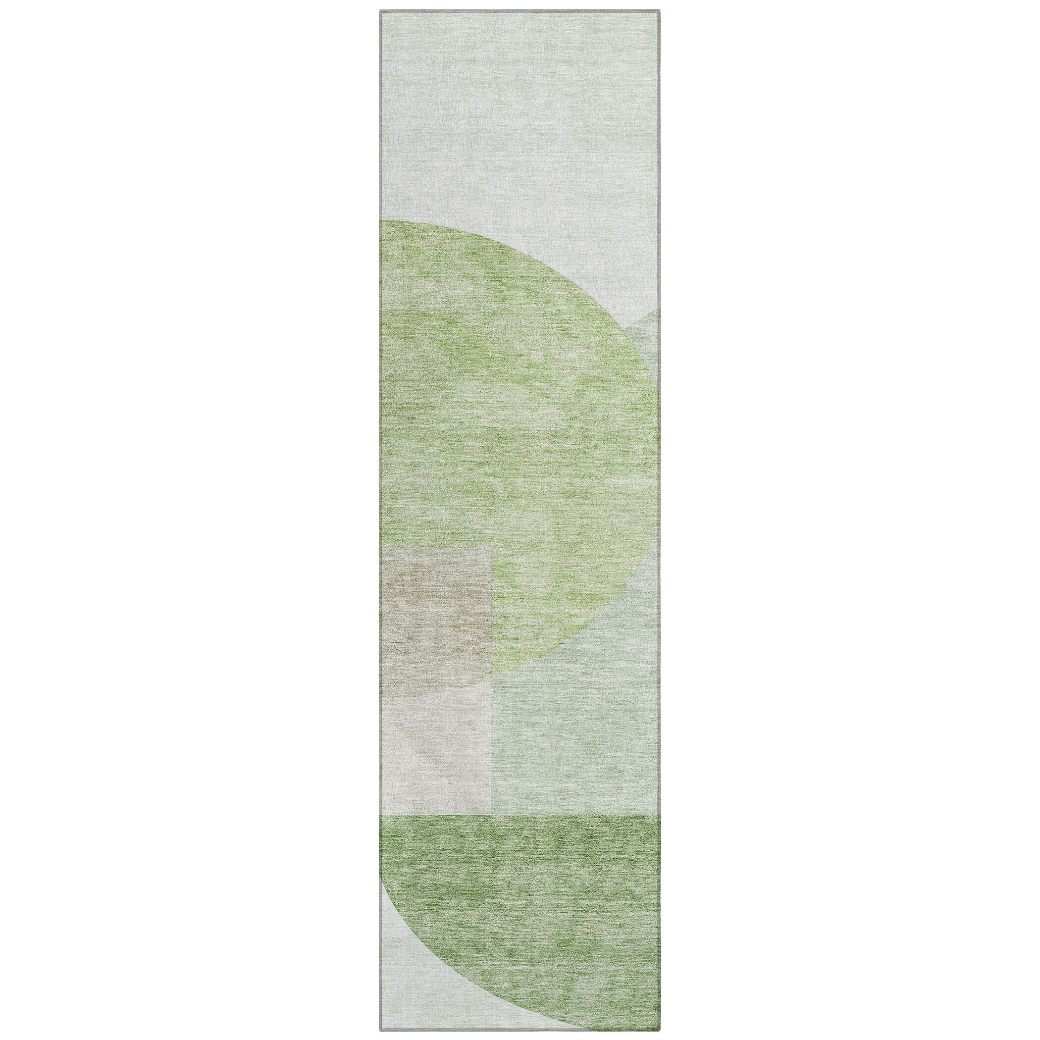 Addison Rugs ACN678OL2X8 Chantille ACN678OL 2 x 7 (ft) Polyester Olive Rectangular Indoor/Outdoor Geometric Machine washable Runner rug