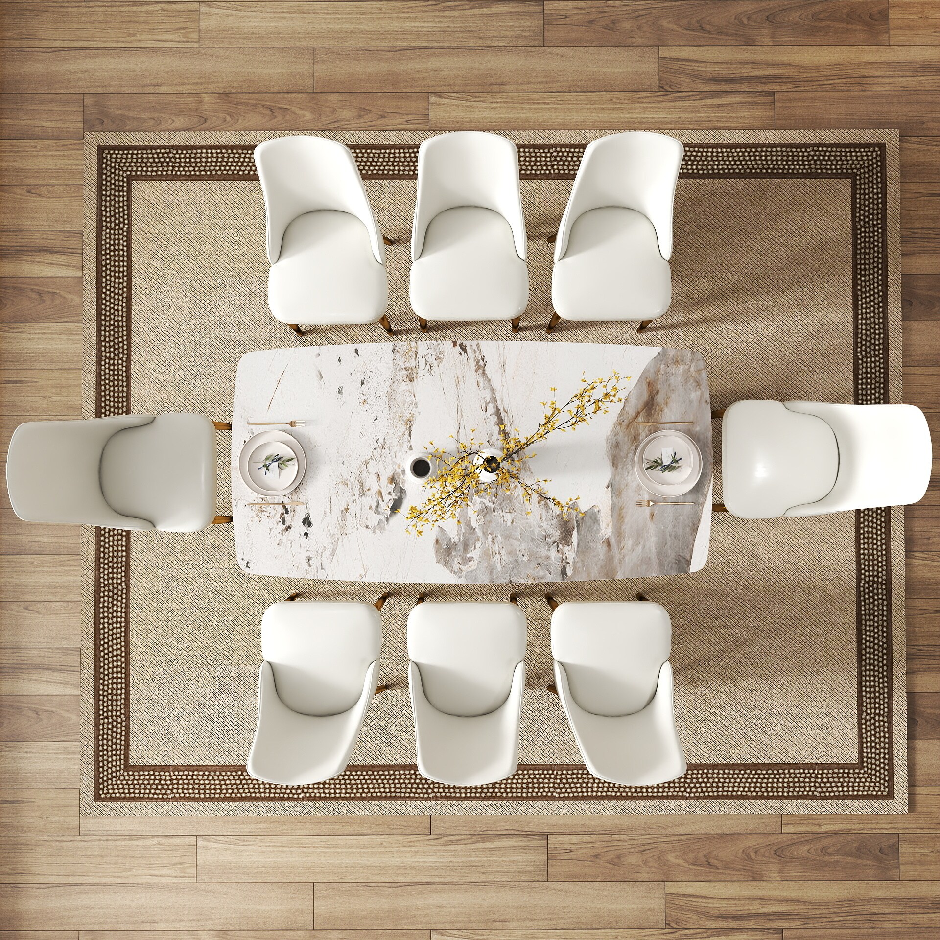 BuotiqHom DH-A-18AP-L1G Dining-Tables - View #2