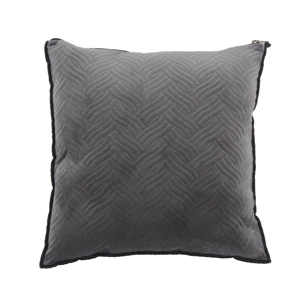 Grayson Lane 18-in x 18-in Gray Indoor Decorative Pillow at Lowes.com