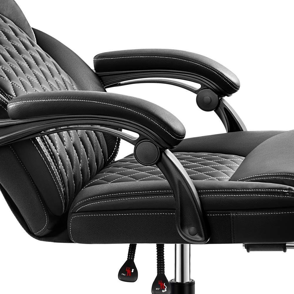 KERDOM High Back Office Chair With Retractable Footrest Ergonomic ...