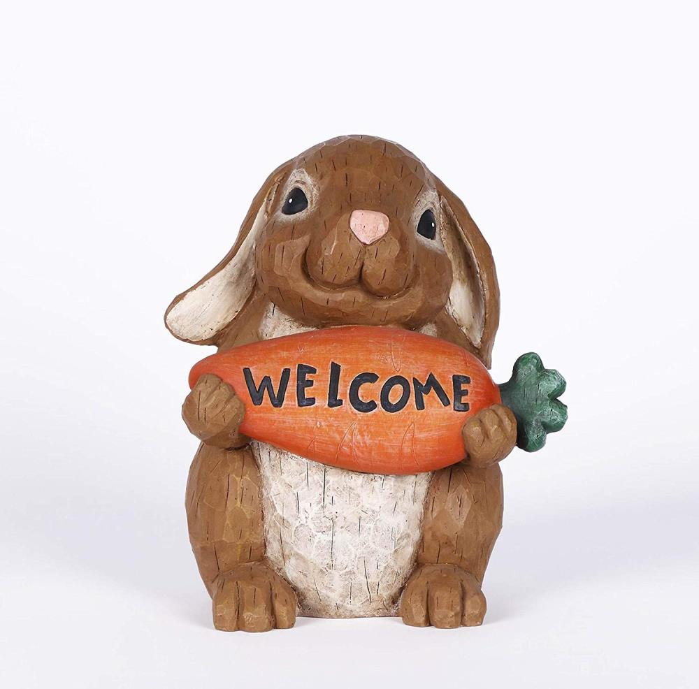 Hi-Line Gift 75637-A 10-Inches H x 7-Inches W Brown Garden Statue