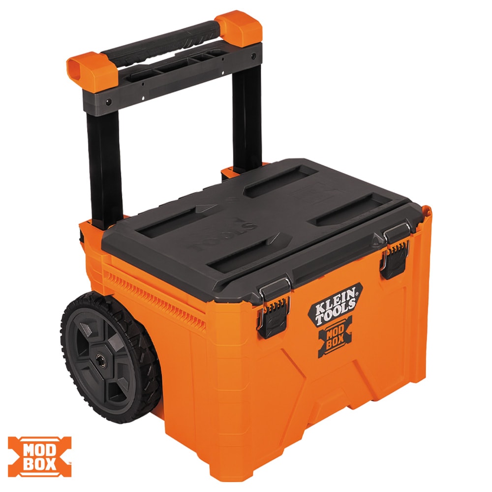 Stalwart Portable Toolbox with Wheels, Comfort Grip, and Drawers (Black)