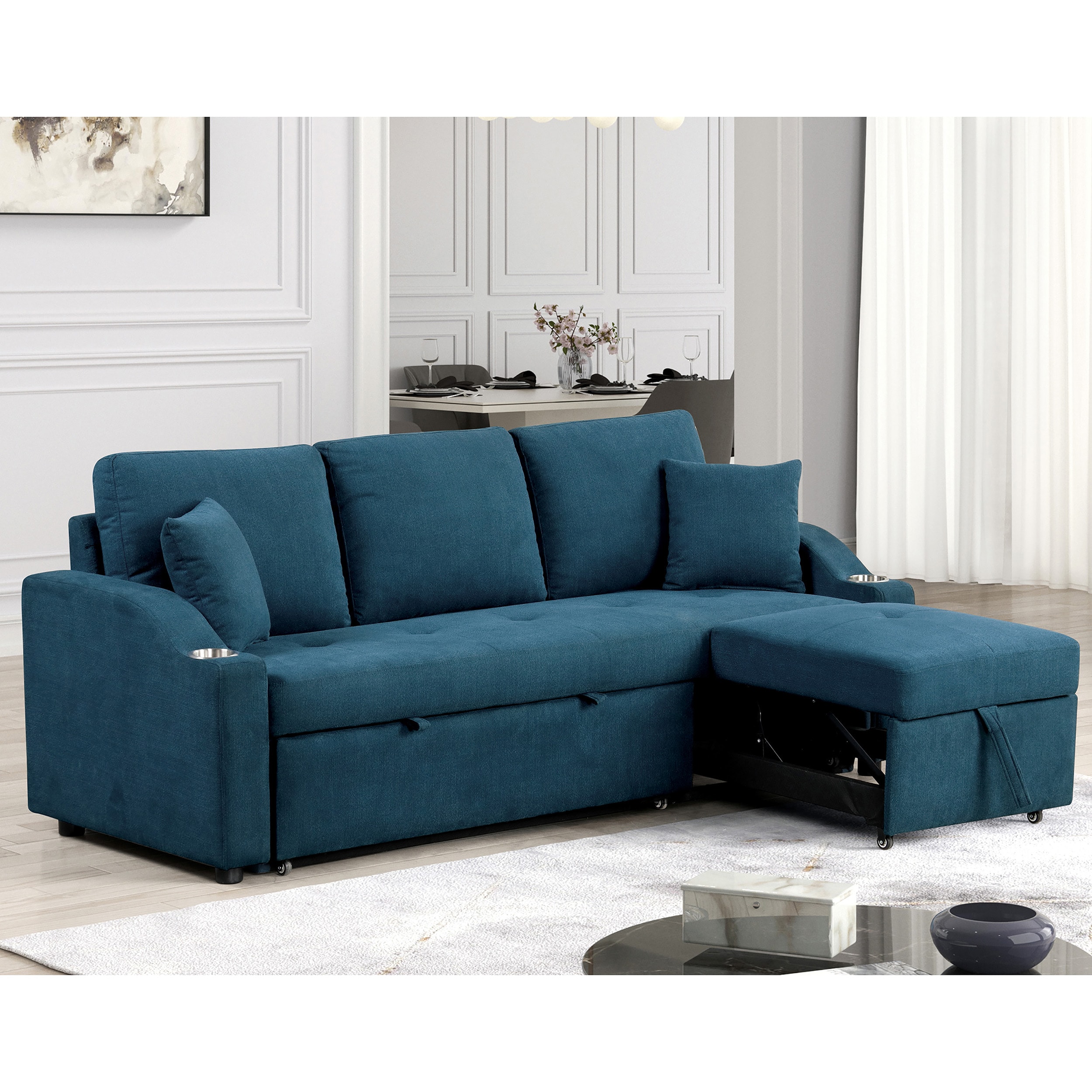 Furniture of America IDF-N6963BL Sofas-Loveseats - View #3