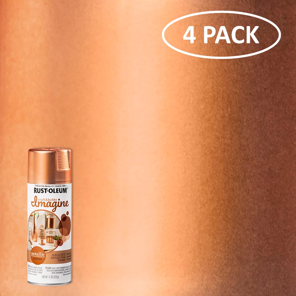 Rust-Oleum Imagine 4-Pack Gold Acrylic Glitter Paint (Half-Pint) in the  Craft Paint department at