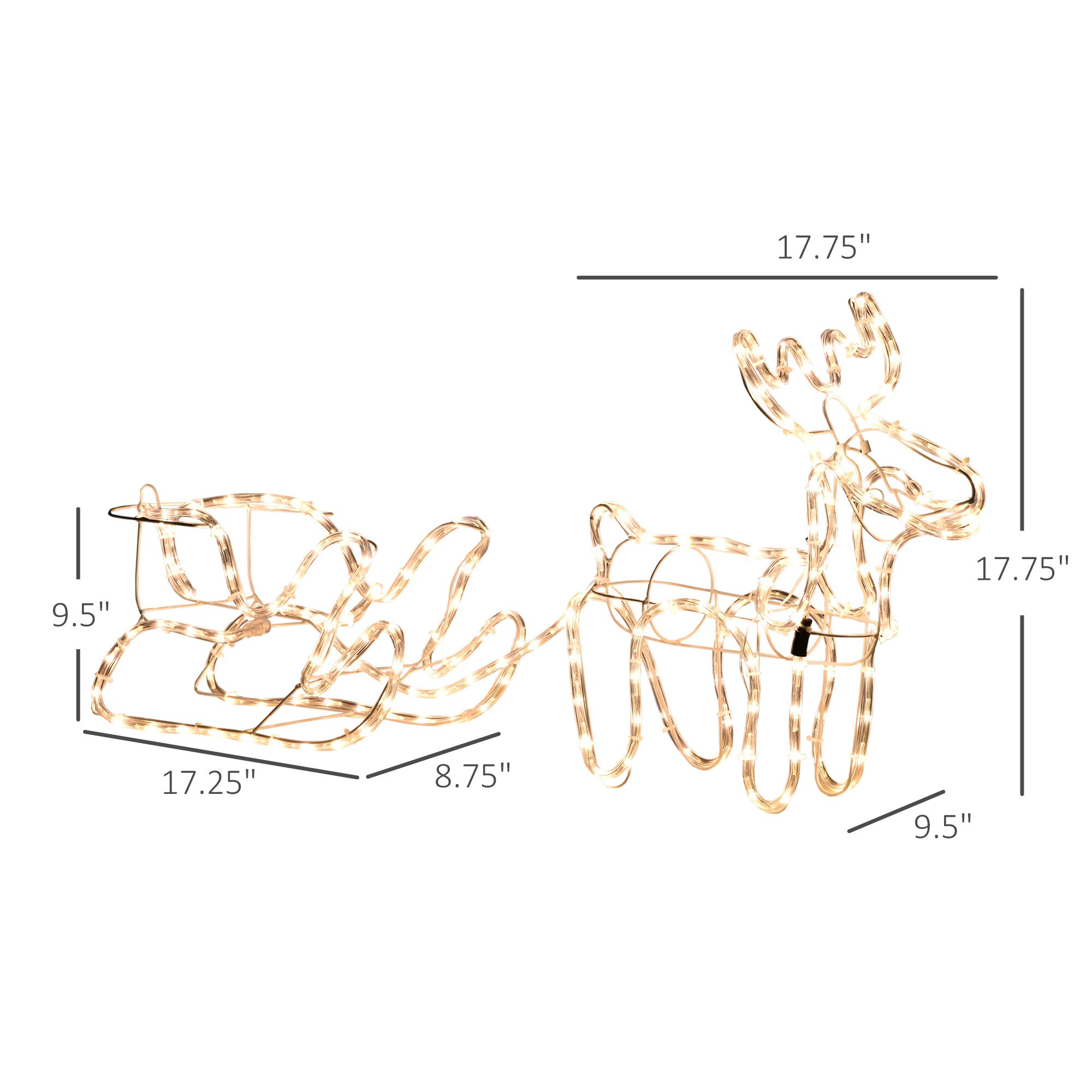 Outsunny 844-449V80 Christmas-Rope-Lights - View #3