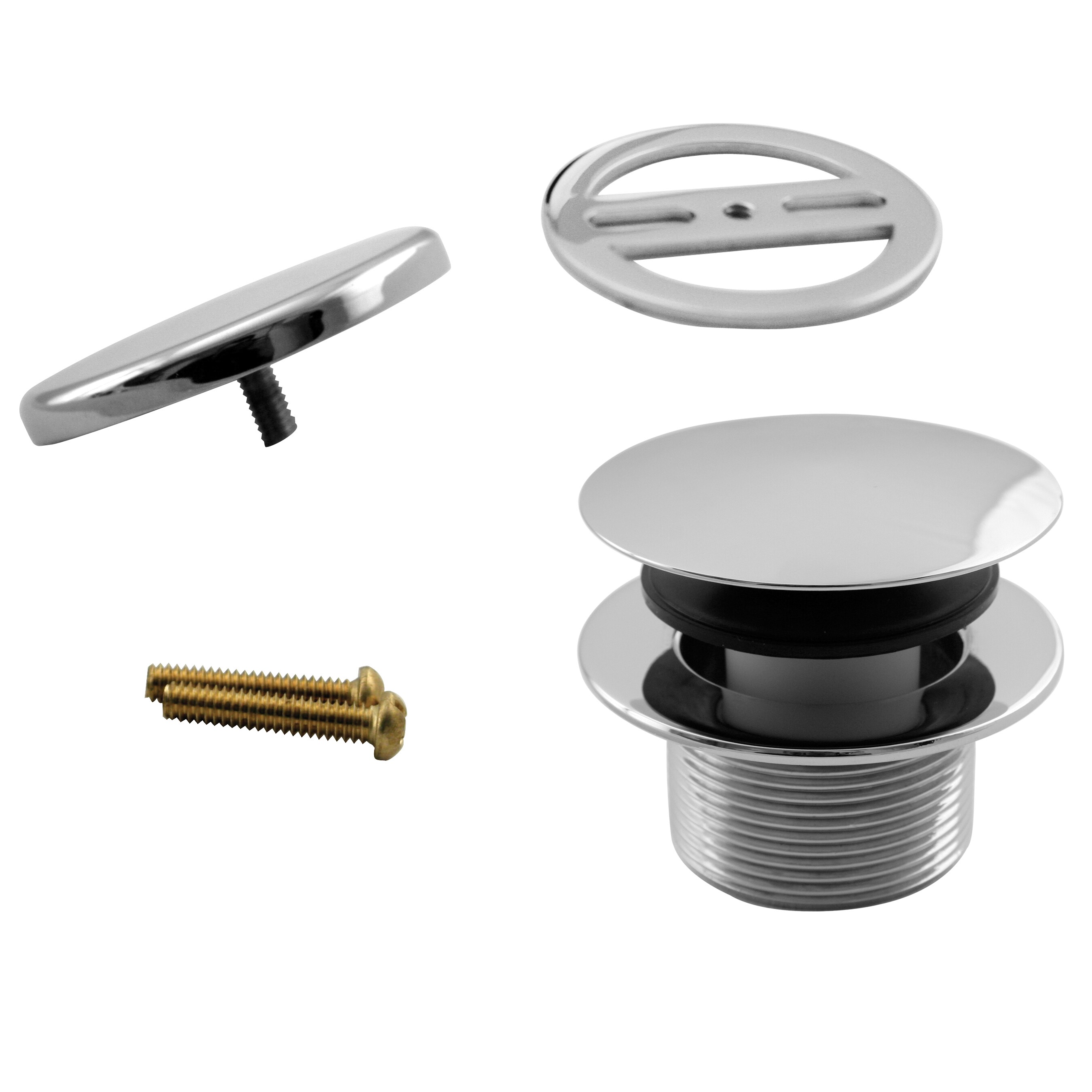 WESTBRASS D398RK-26 Full Cover Tip Toe Tub Trim Set with Floating Face Plate In Polished Chrome D398rk-26