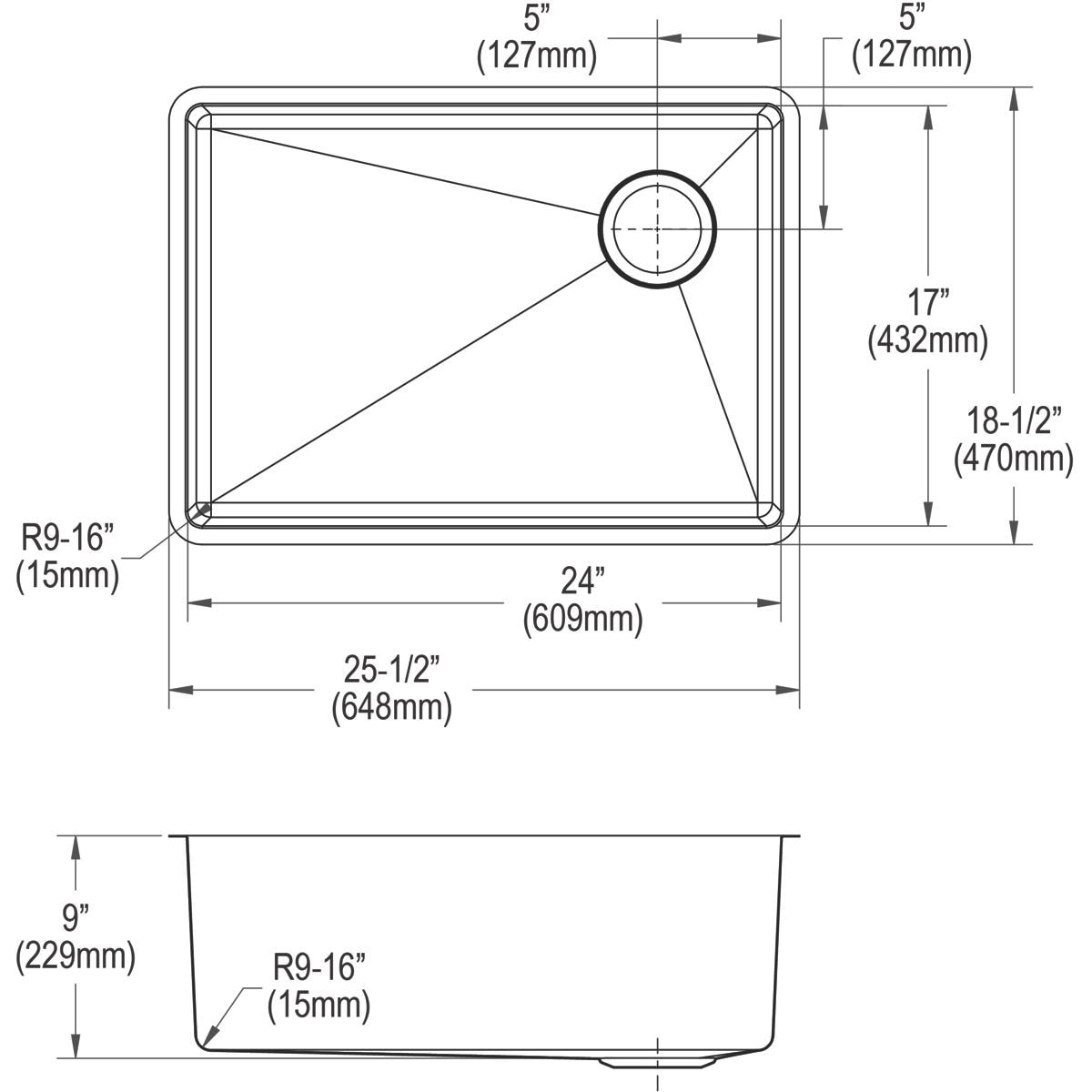 Elkay ECTRU24179RTC Kitchen-Sinks - View #13