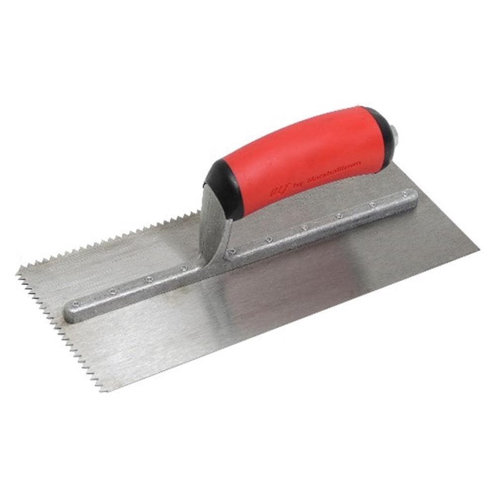 Marshalltown NT805 5/32-in x 3/16-in Ground Steel V-notch Ceramic Floor Trowel