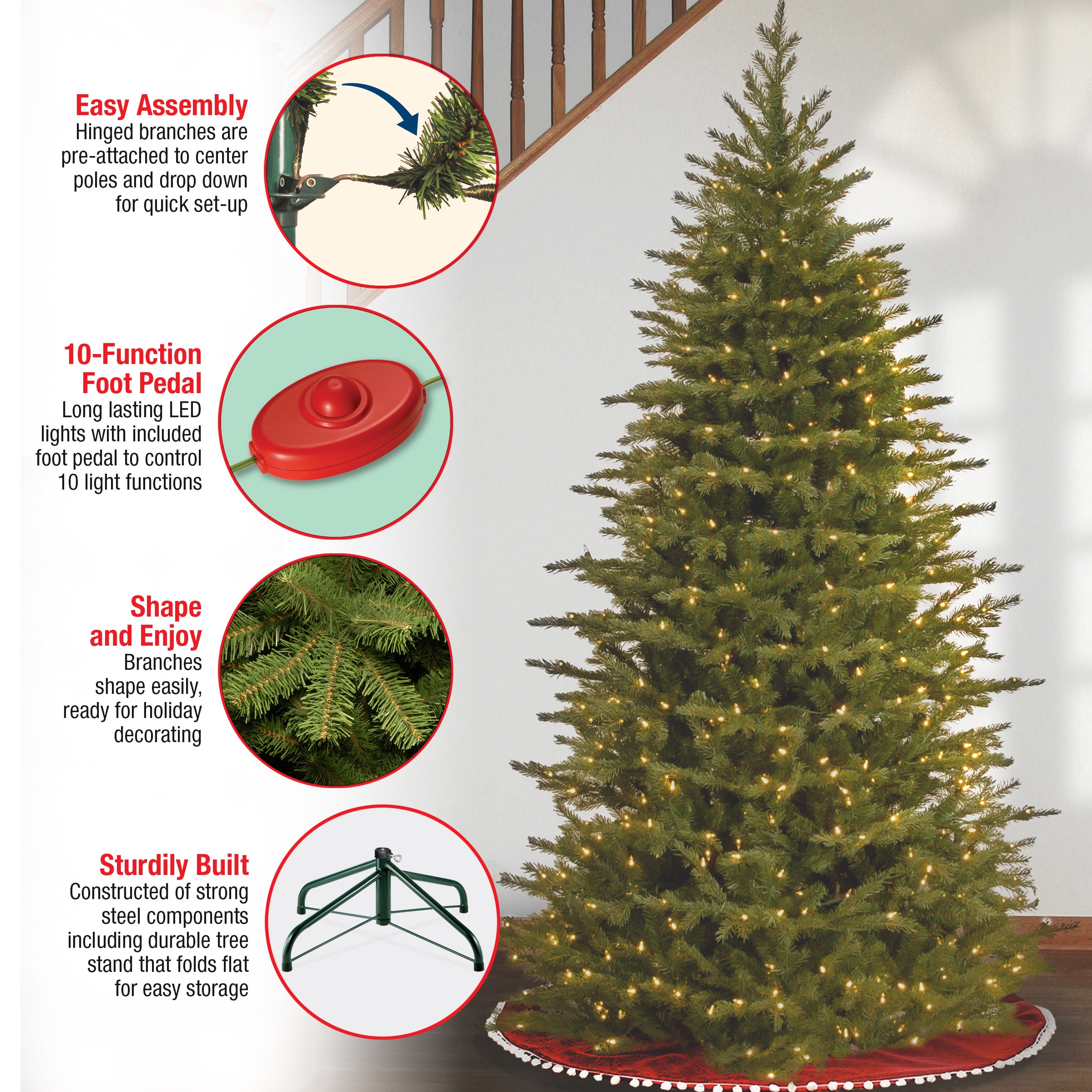 National Tree Company PENS4-337D-75 Artificial-Christmas-Trees - View #7