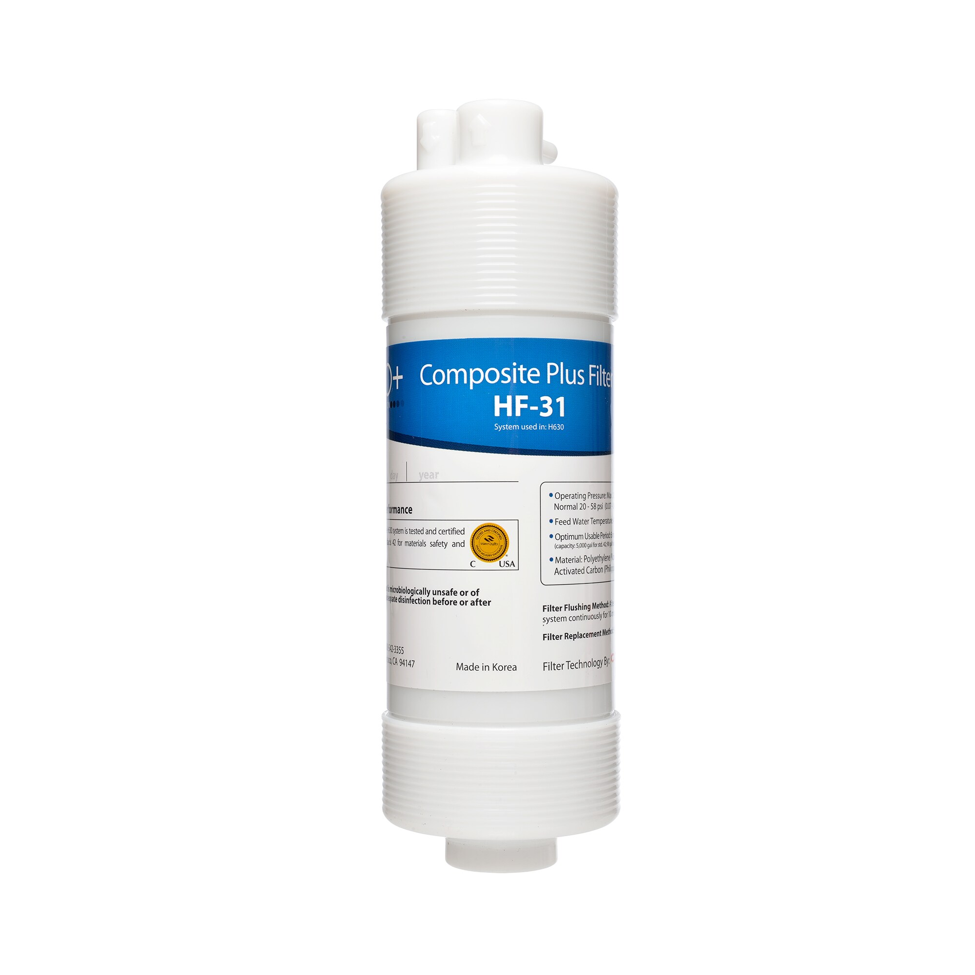 Brondell HF-31 H2O+ Cypress Sediment and Particulate Above Sink Replacement Filter