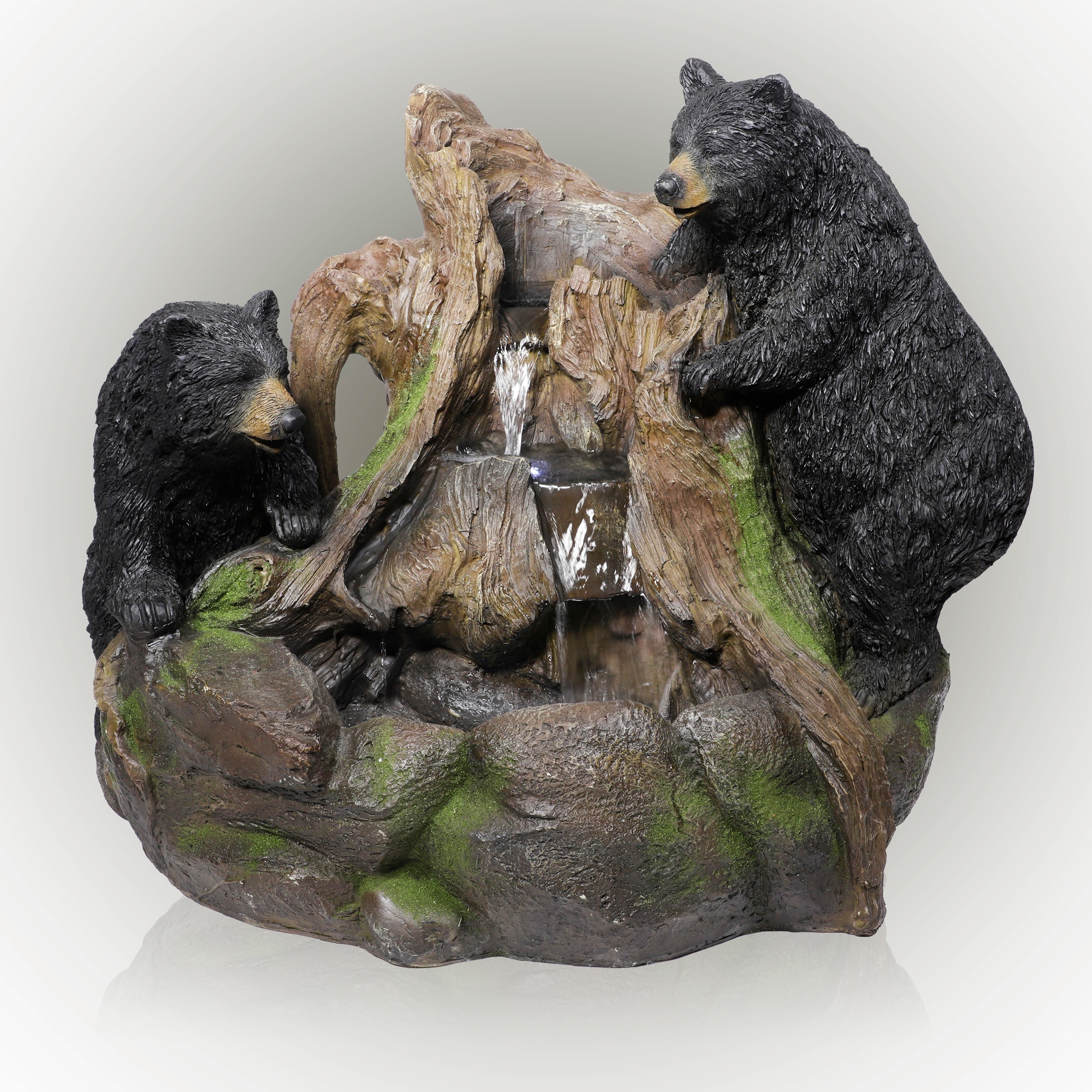 Alpine Corporation GXT252 24-in H Resin Outdoor Fountain Statue Pump Included