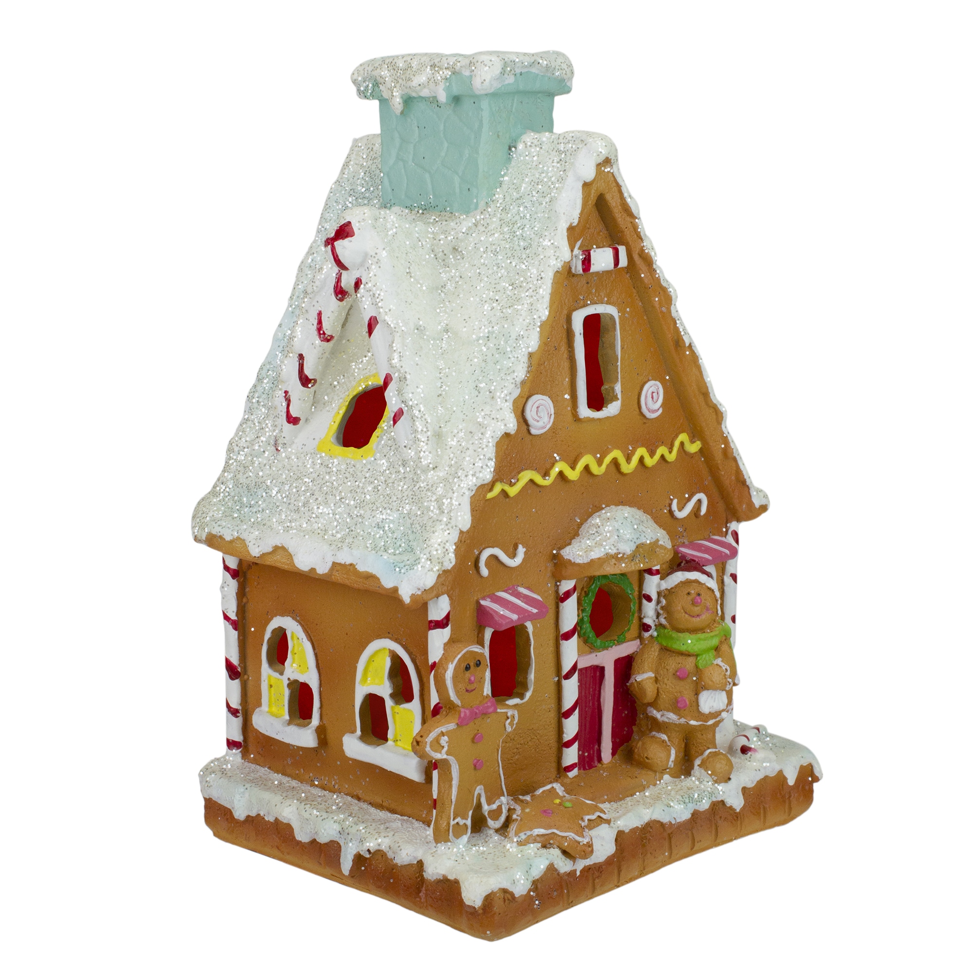 Northlight 8.5-in Lighted Figurine House Electrical Outlet Christmas ...