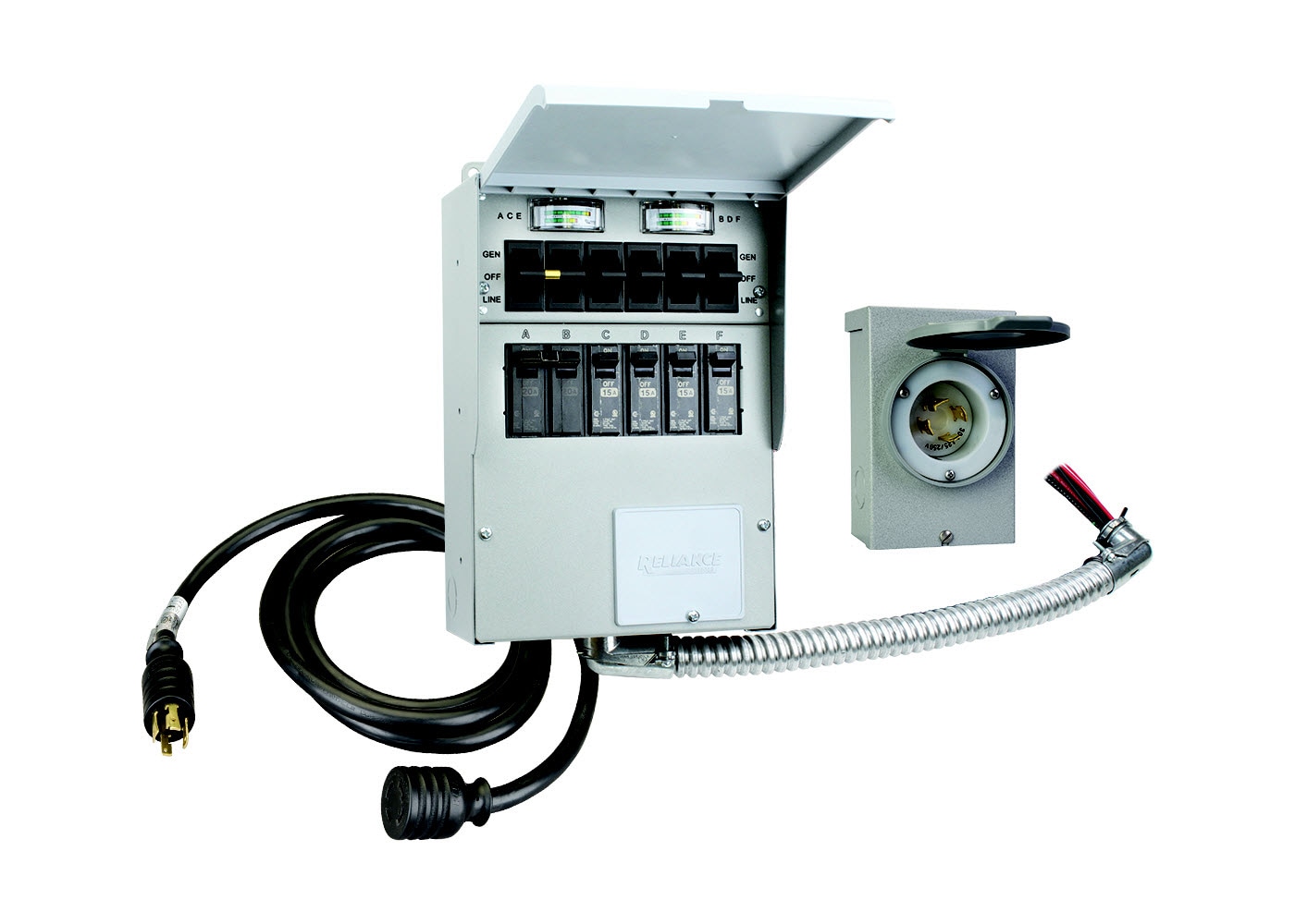 Reliance 30-Amp ProTran 2 Manual Transfer Switch in the Generator Transfer Switch department at