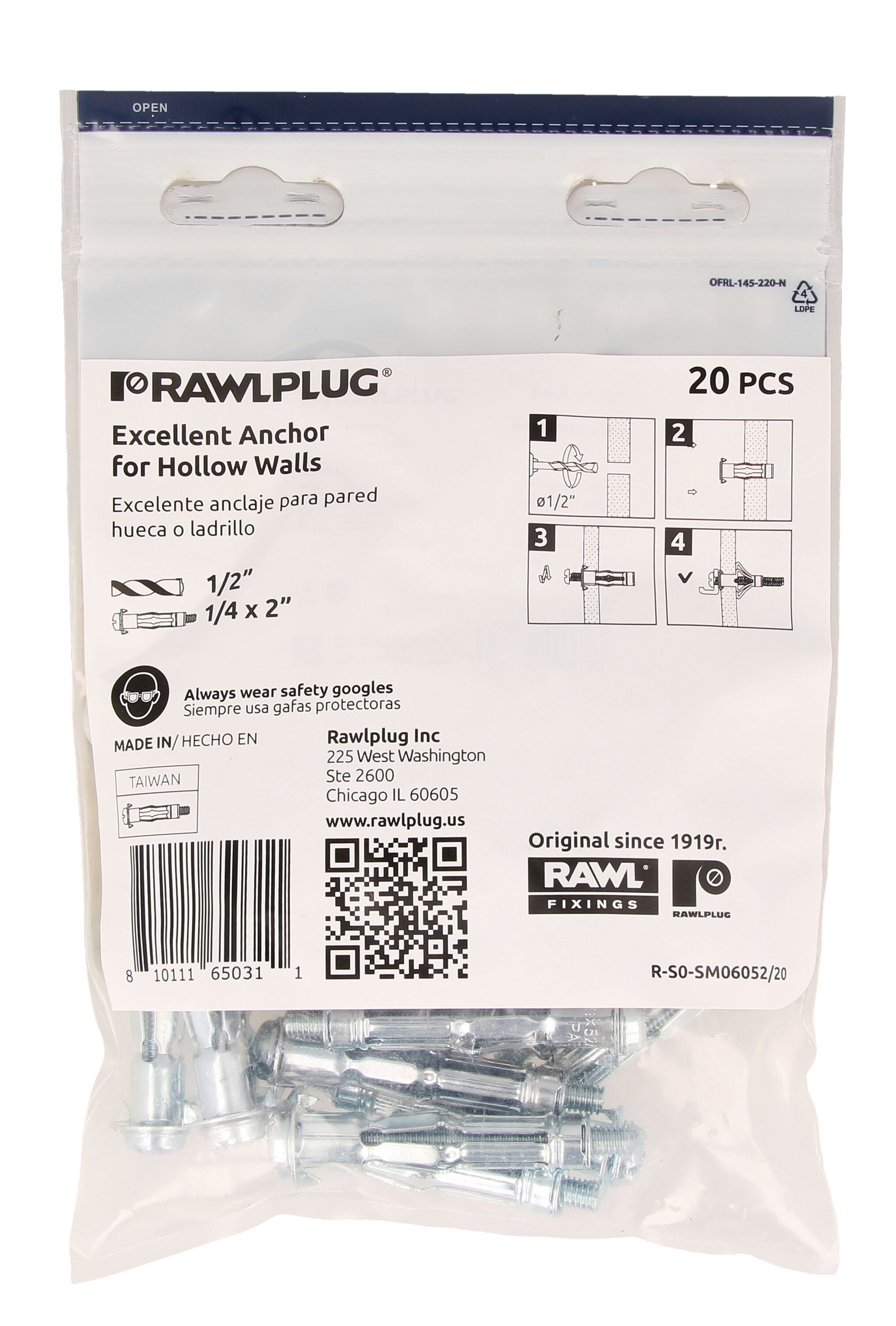 Rawlplug R-S0-SM06052-20 Drywall-Anchors - View #6