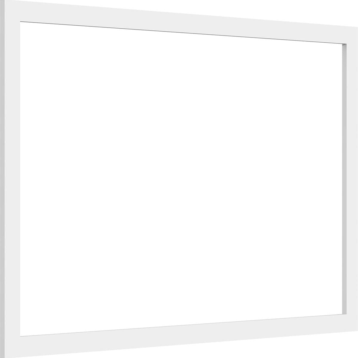 Ekena Millwork WALP40X26X037PRE 40-in x 26-in Smooth Paintable/Stainable White PVC Fretwork Wall Panel (
