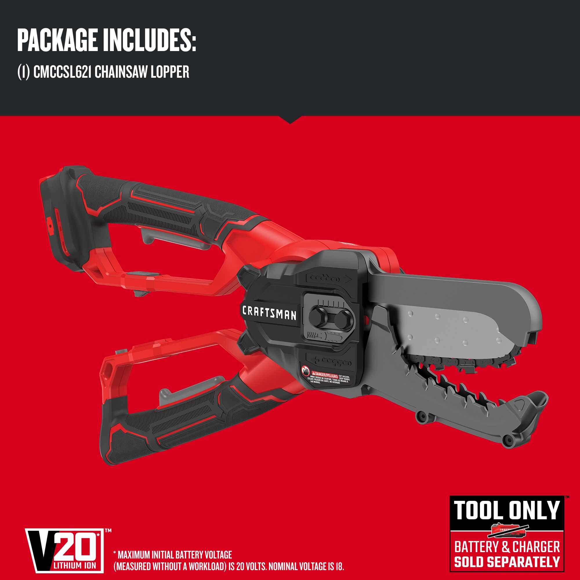 CRAFTSMAN CMCCSL621B Cordless-Chainsaw - View #4