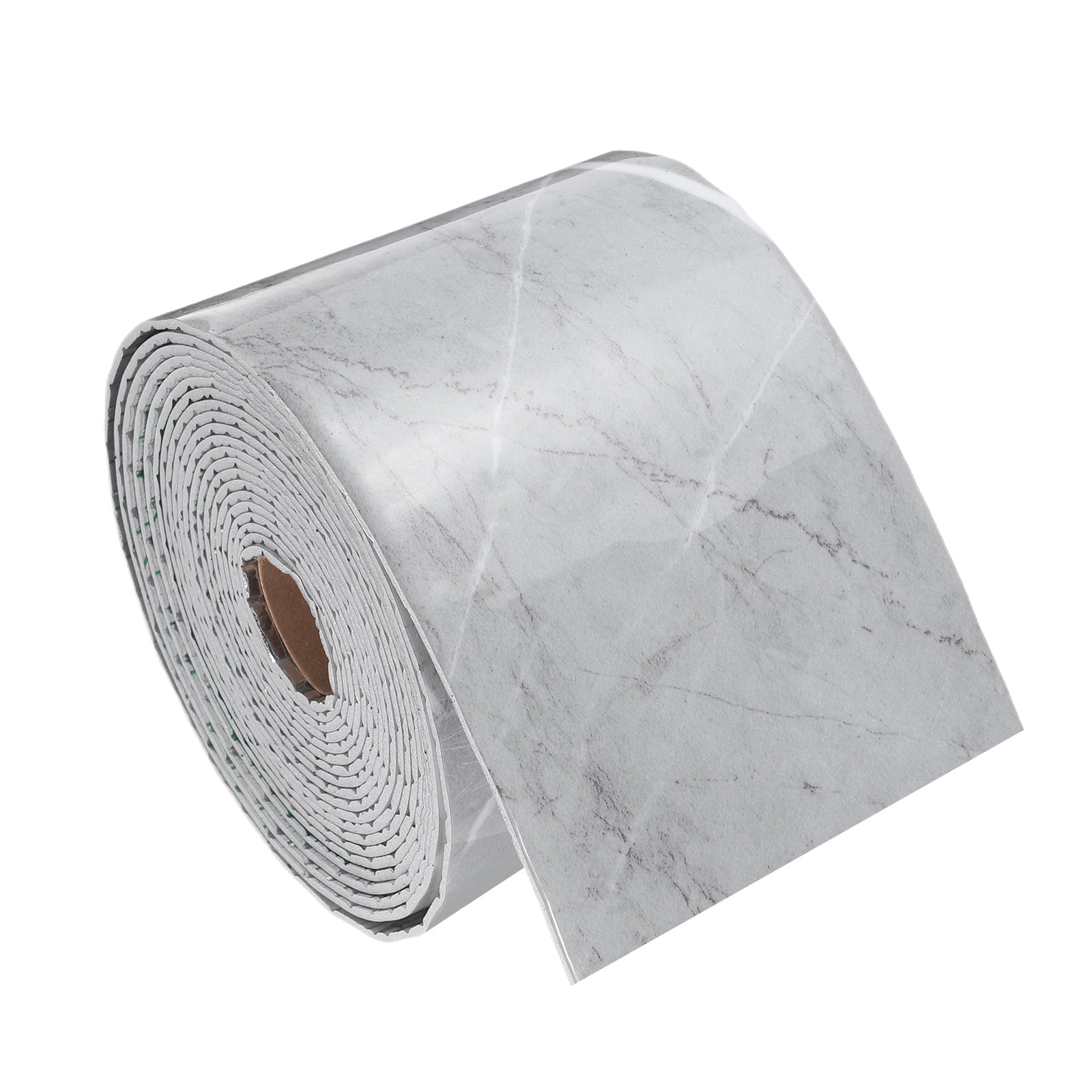 Unique Bargains Peel and Stick Waterproof Wall Border 4inch x 197inch Gray Marble Grain Removable Wallpaper Border Sticker Trim Wall Edging Lines for Wall Corner Table Furniture Mirror Frame