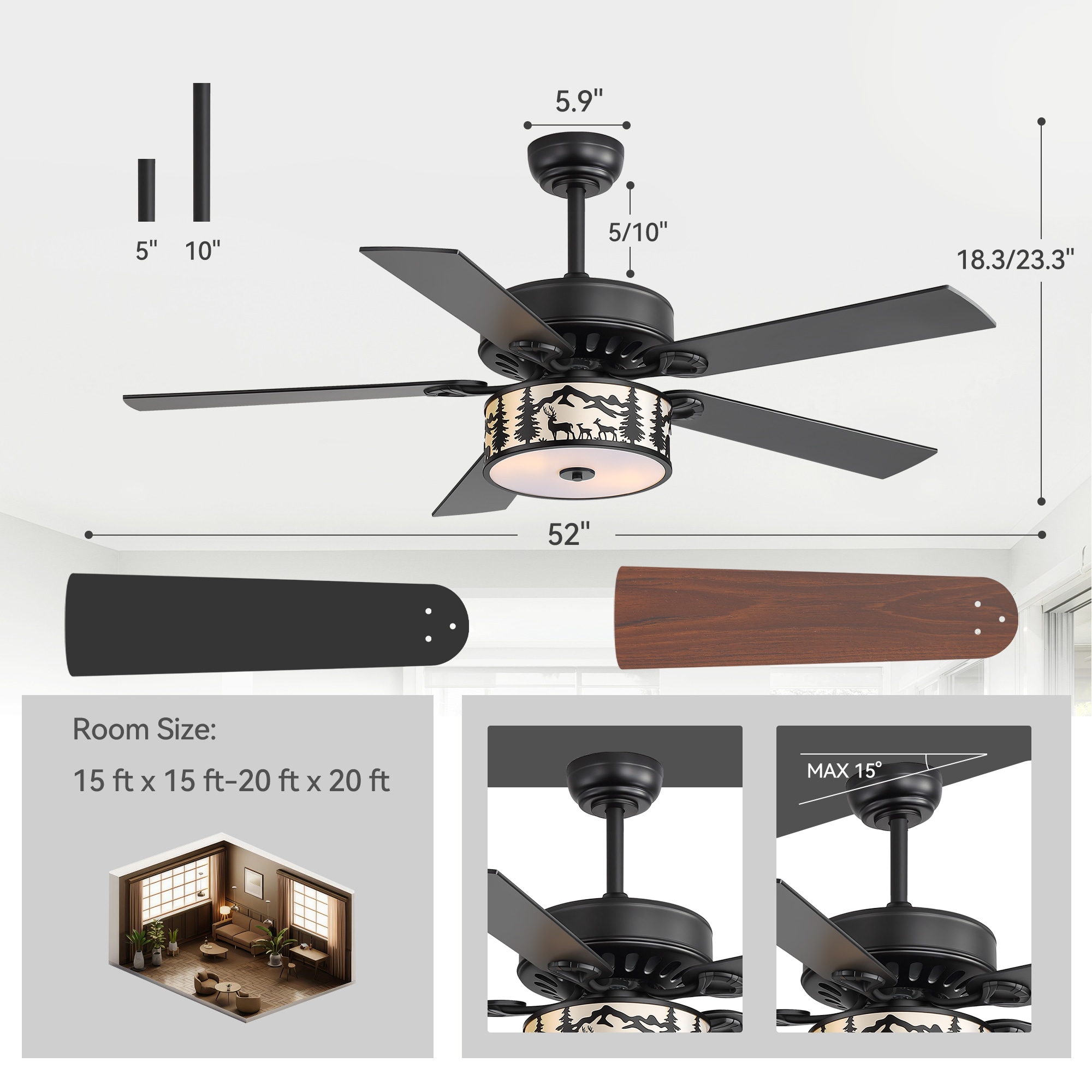 Breezary 33071-BW Ceiling-Fans - View #11