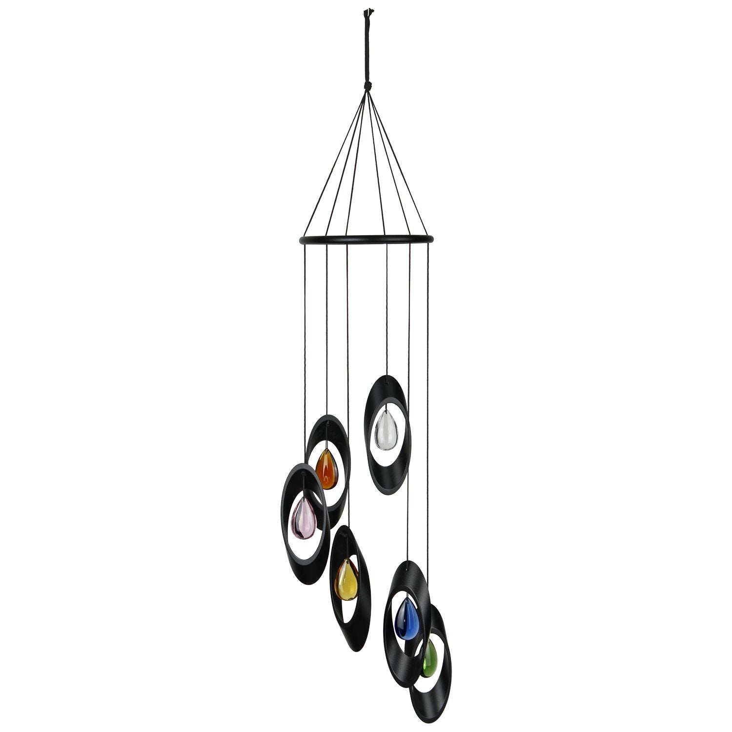 Woodstock Chimes CYBRS 28-Inches Black Metal Wind Chime