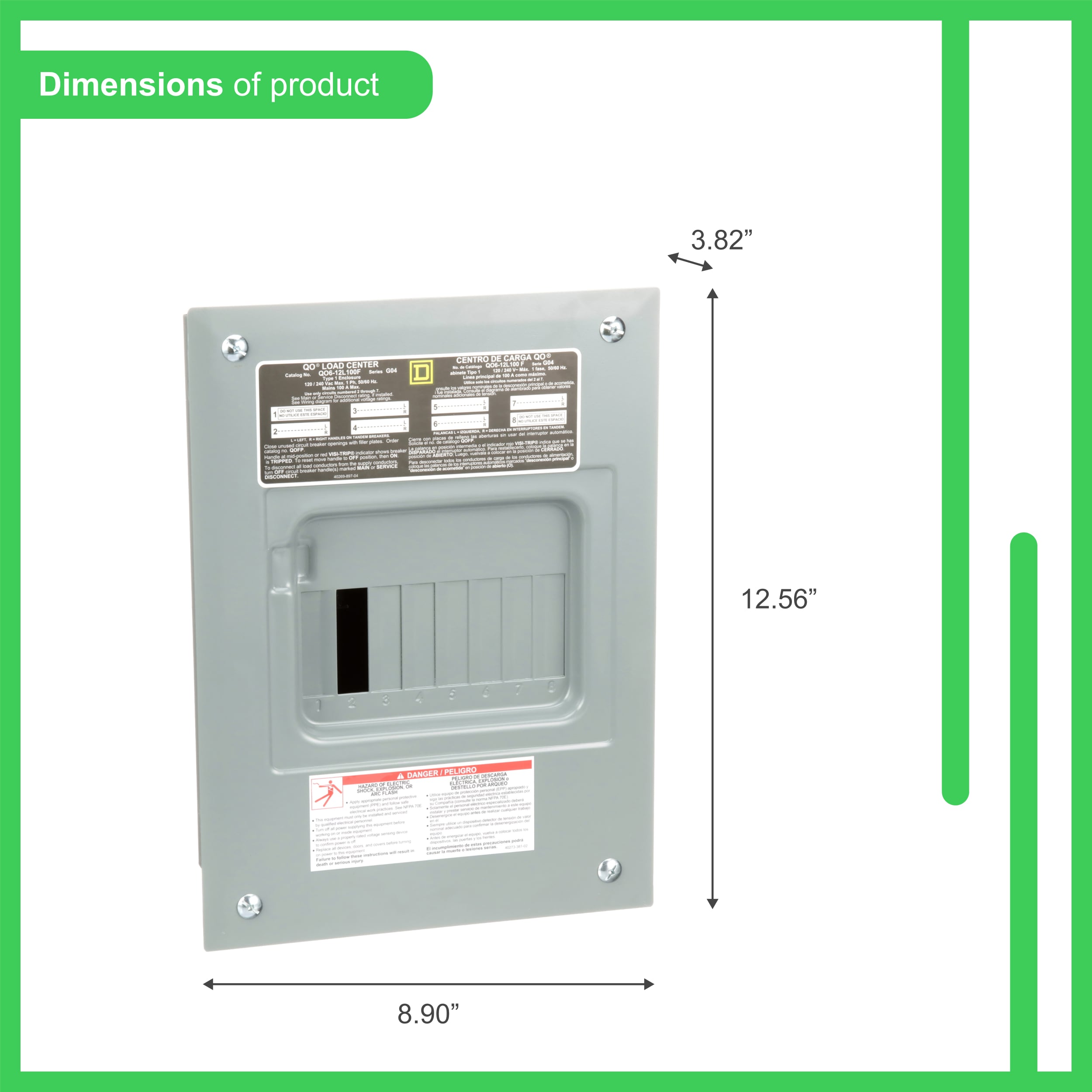 Square D QO612L100FCP Load-Centers - View #2