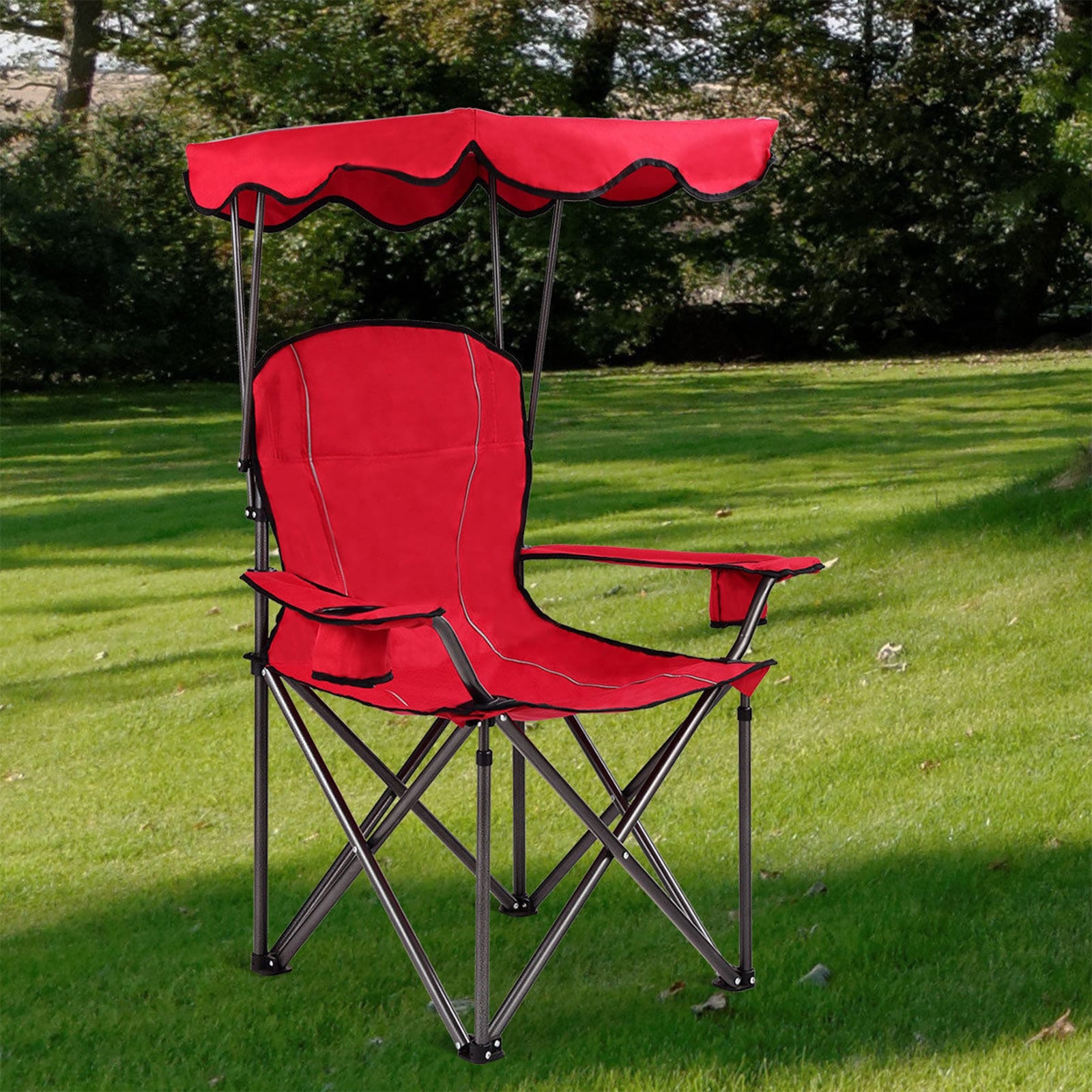 WELLFOR DOJ3640RE Beach-Camping-Chairs - View #6