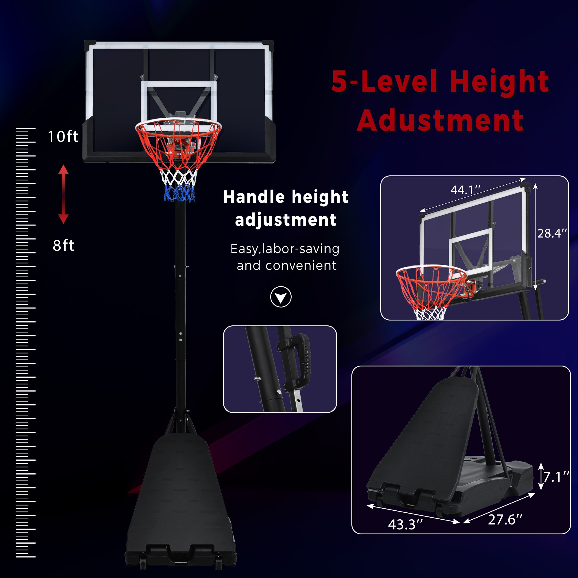 Kahomvis WW-QPW5-638 Basketball-System - View #10