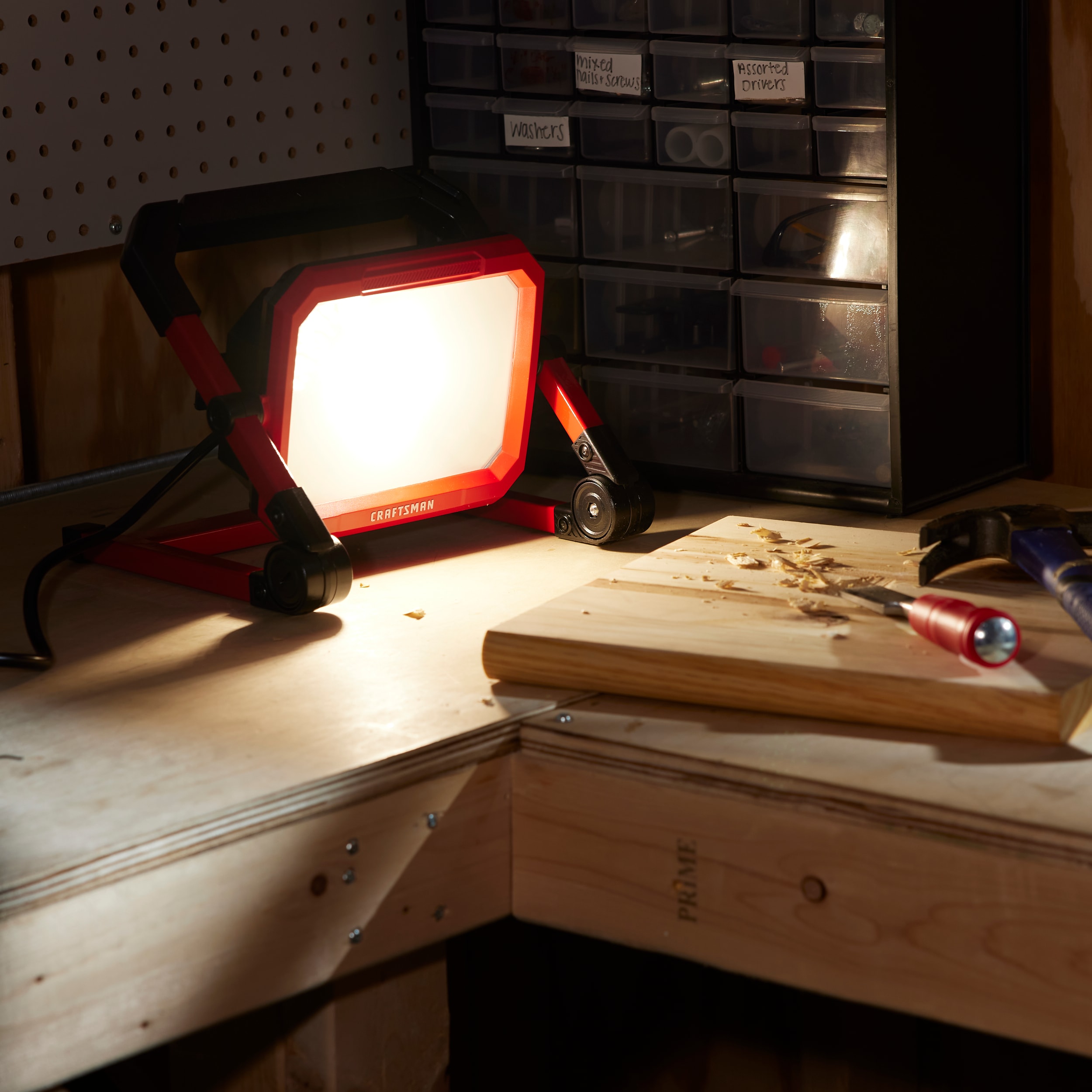 Craftsman Dual Head LED Light Portable Work Light — 1500 Lumens, 20 Watts,  Model# 34-17361